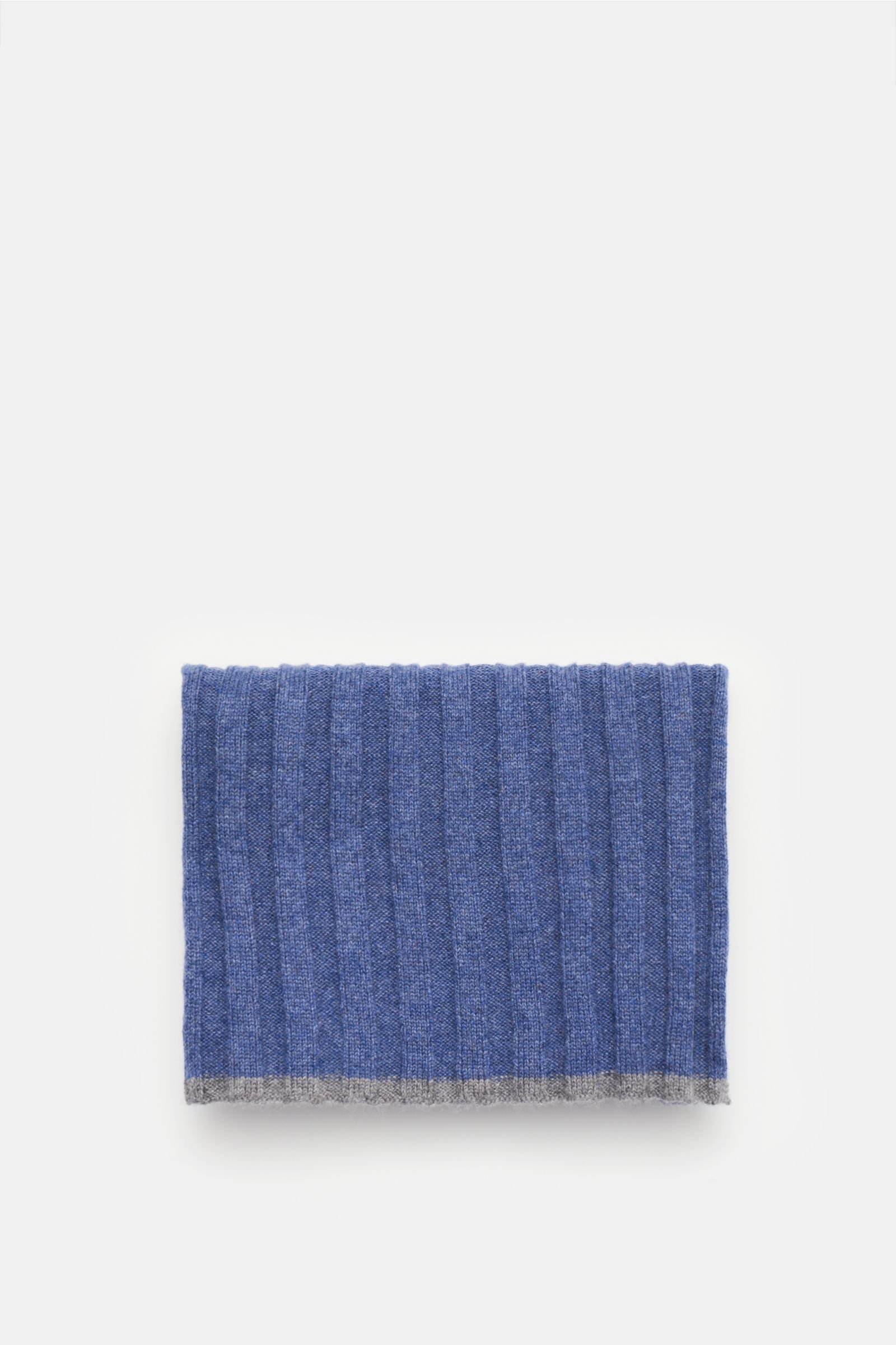 Cashmere scarf grey-blue
