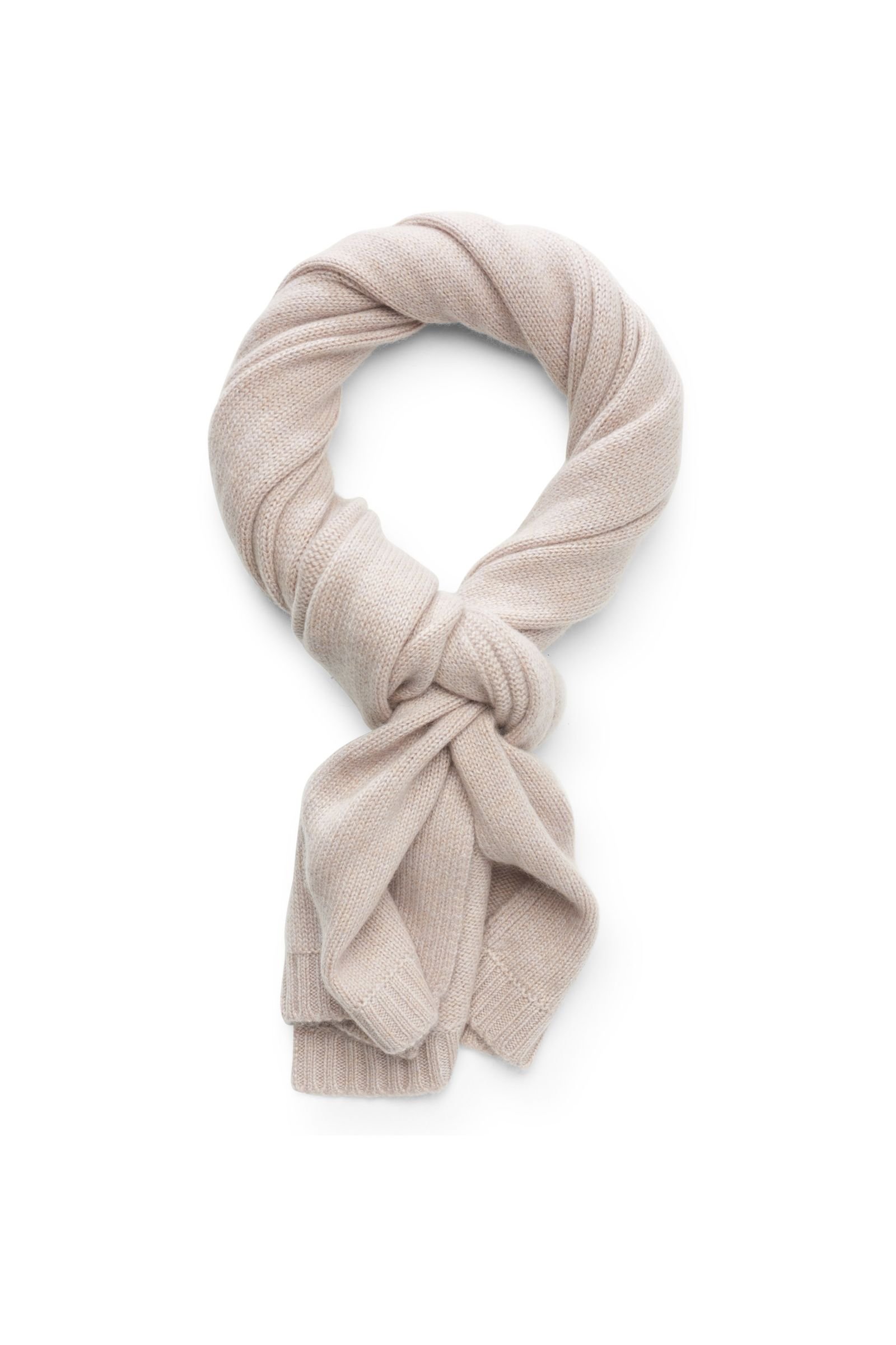 Cashmere scarf beige
