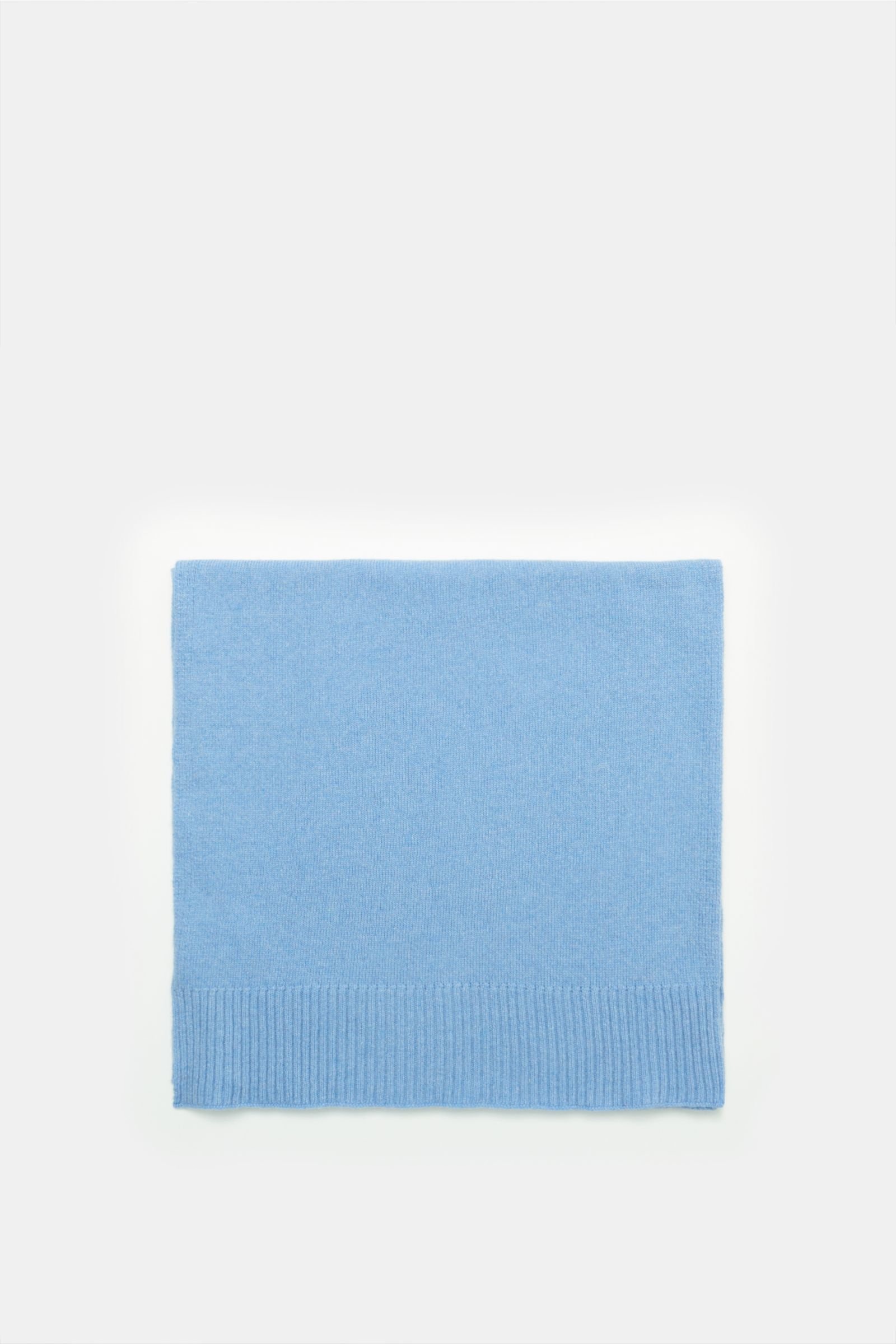 Cashmere scarf light blue