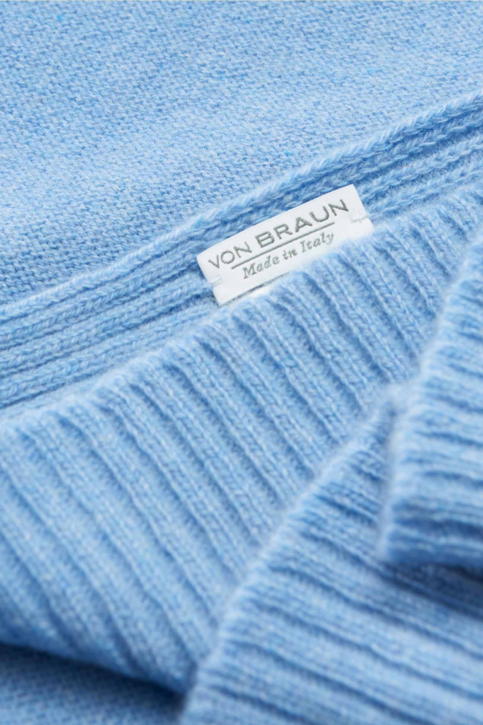 von Braun Cashmere scarf light blue
