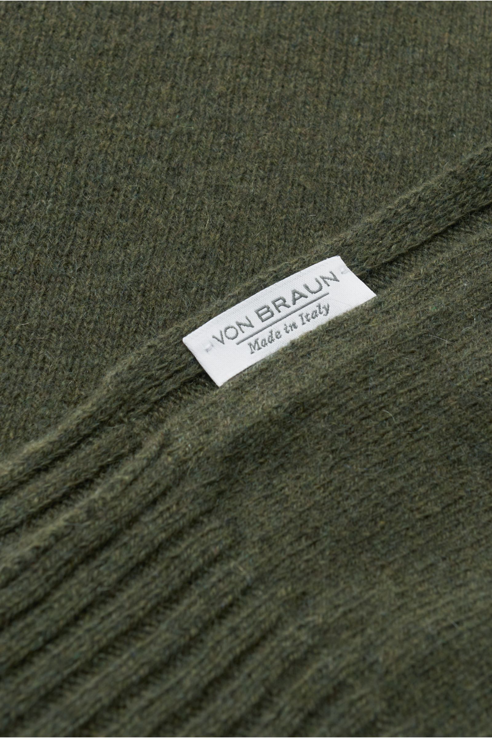 von Braun Cashmere scarf olive
