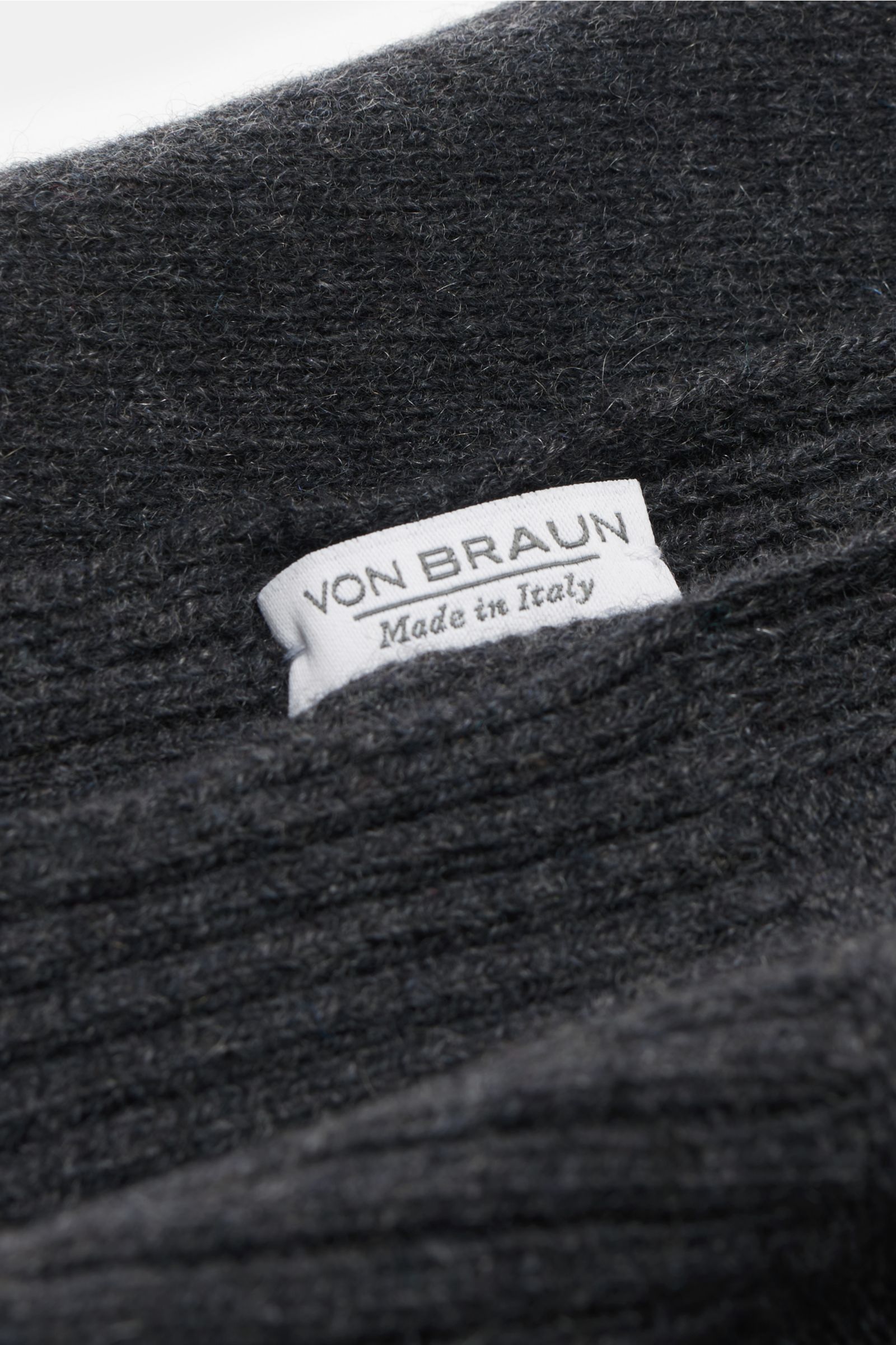 von Braun Cashmere scarf dark grey