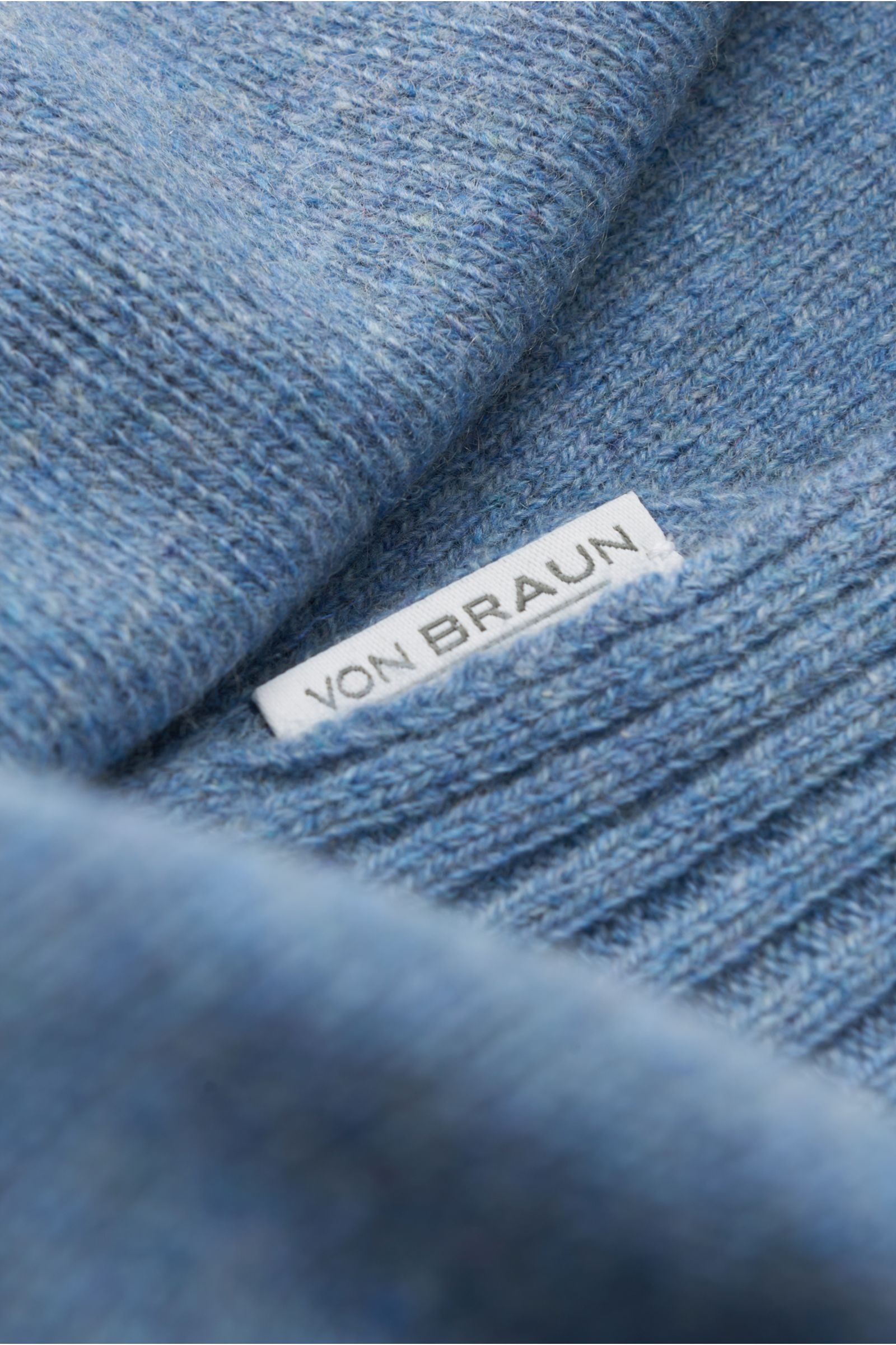 von Braun Cashmere scarf smoky blue