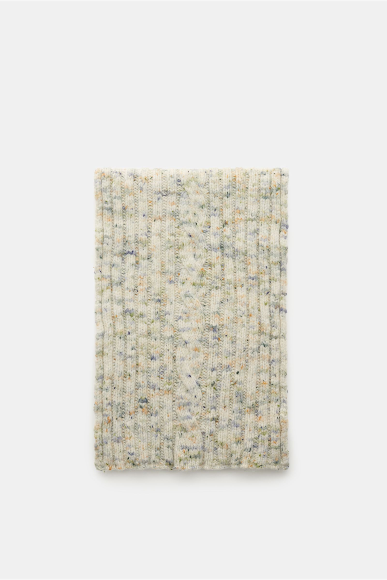 04651/ A trip in a bag Schal creme/rauchblau/grün meliert