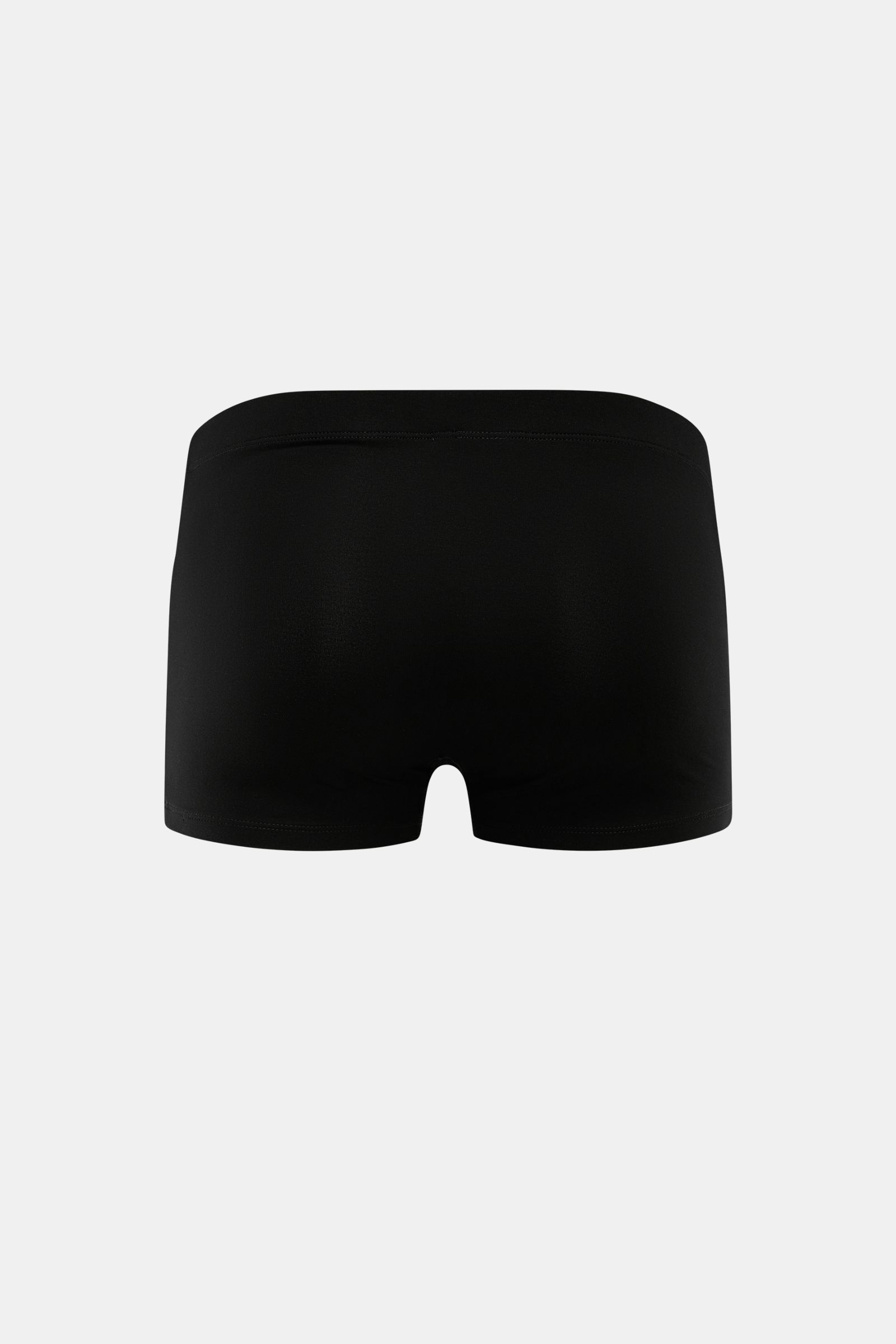 Rear view of Stefan Brandt Boxershorts 'Brad' schwarz in black, showing slim fit and elastic waistband on soft, lightweight cotton fabric.

Description: Komfort im Alltag: Die Boxershorts von STEFAN BRANDT aus weicher Baumwolle bieten ein angenehmes Tr