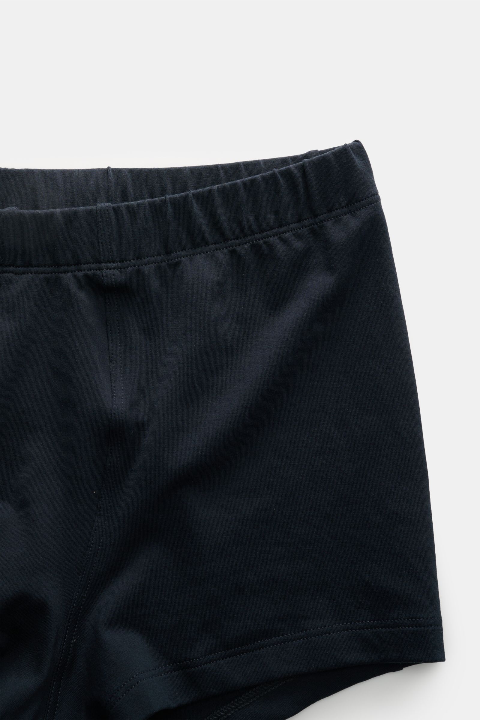Close-up front view of Stefan Brandt Boxershorts 'Brad' navy in soft, stretchy cotton jersey with elastic waistband, slim fit.

Description: Komfort im Alltag: Die Boxershorts von STEFAN BRANDT aus weicher Baumwolle bieten ein angenehmes Tragegefühl fü