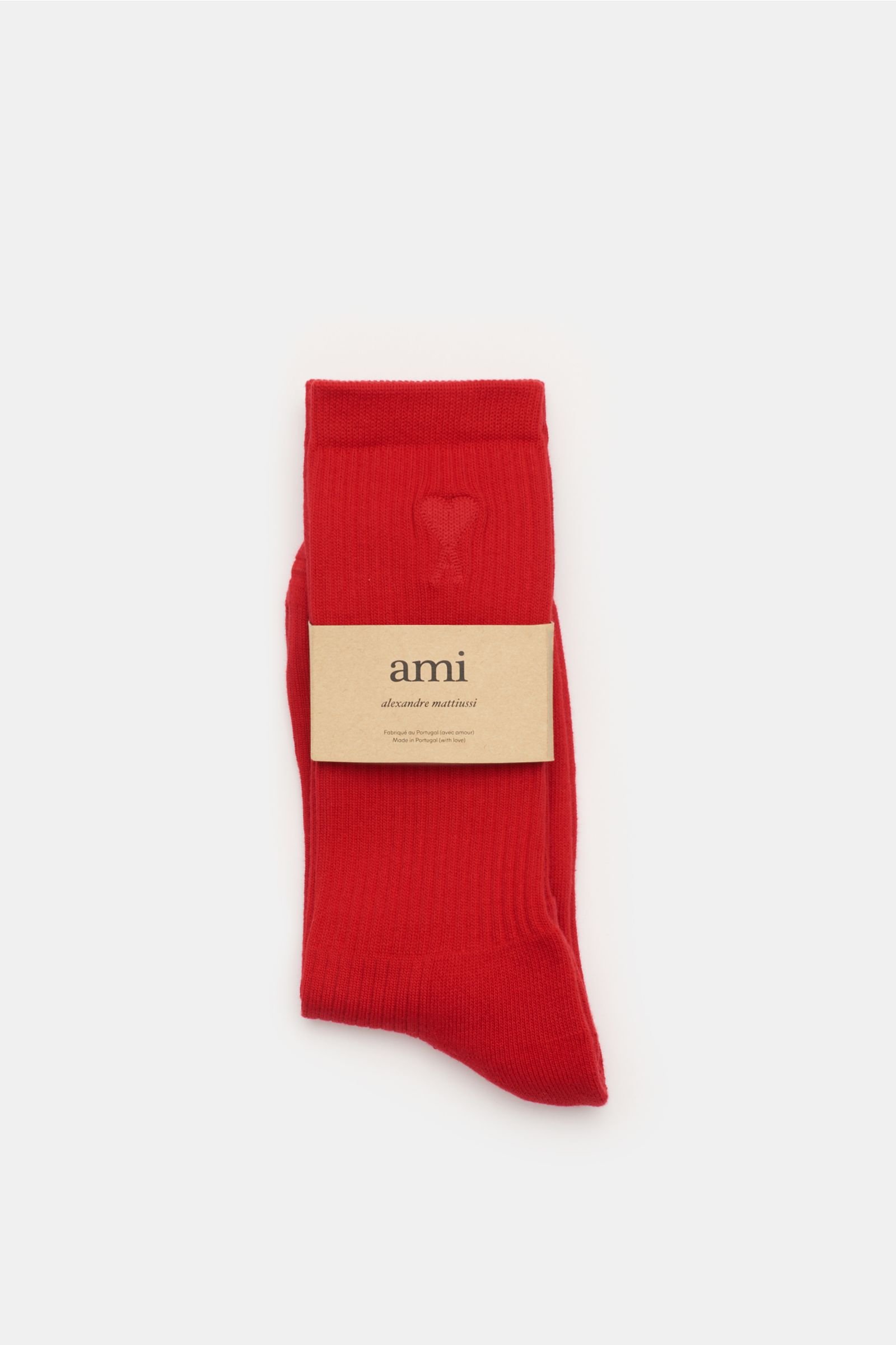 Socks pack of 3 pairs red/navy/cream