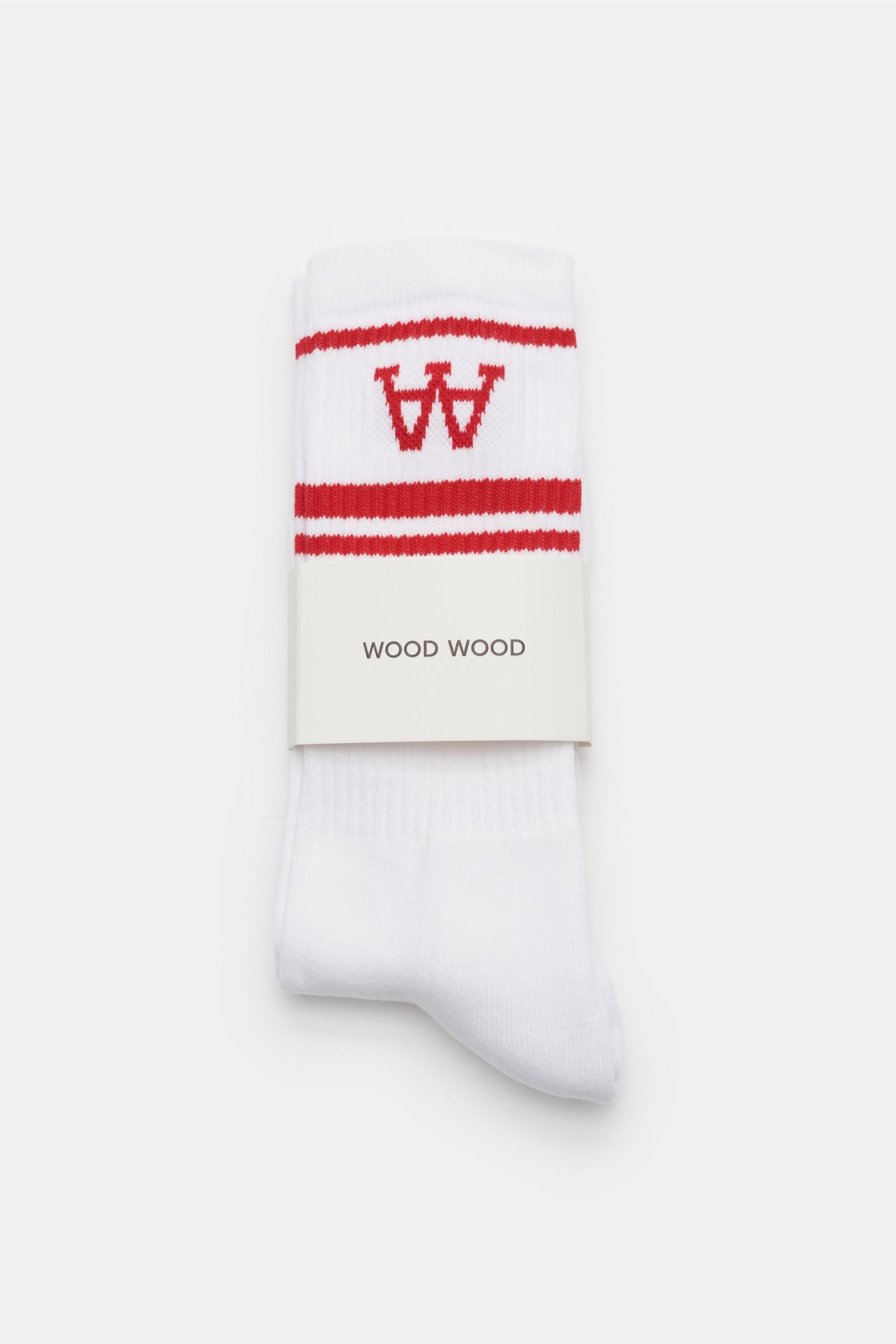 Socks pack of 2 pairs white/red