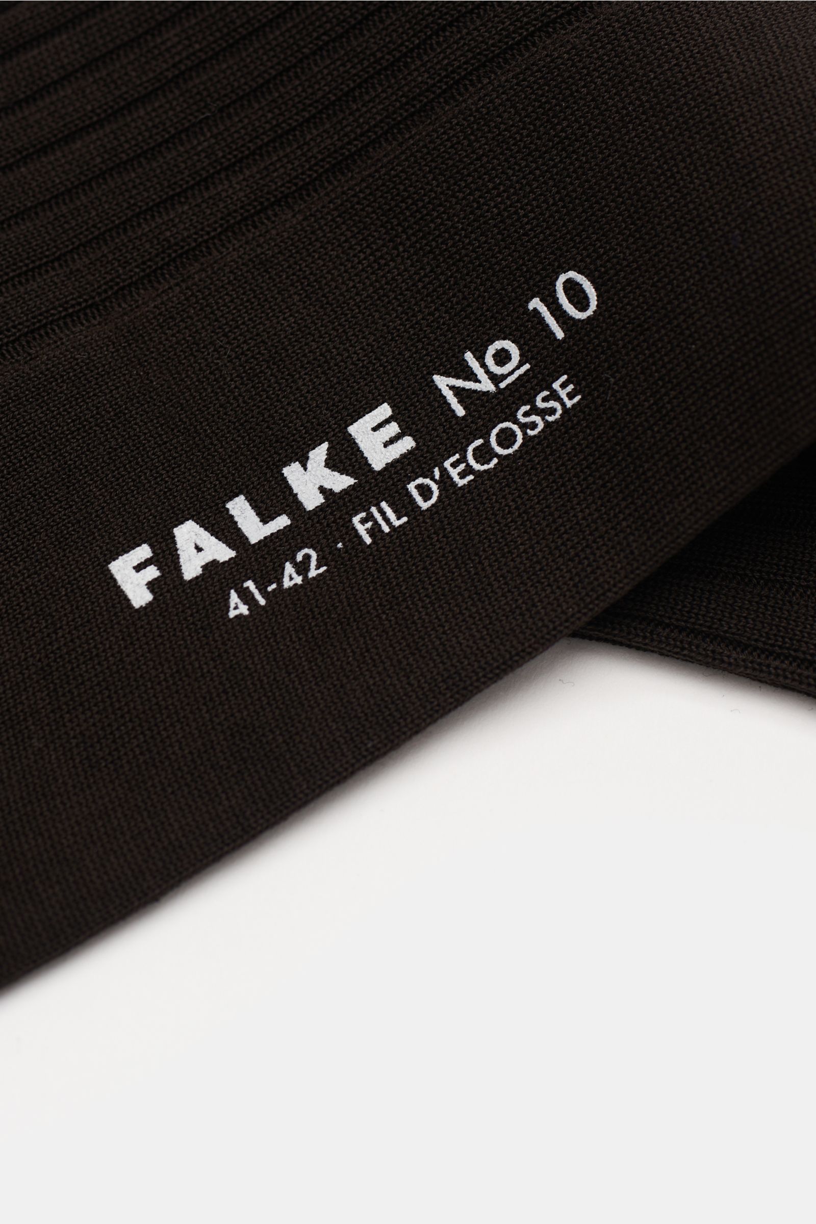 Falke Strumpf 'No. 10' dunkelbraun