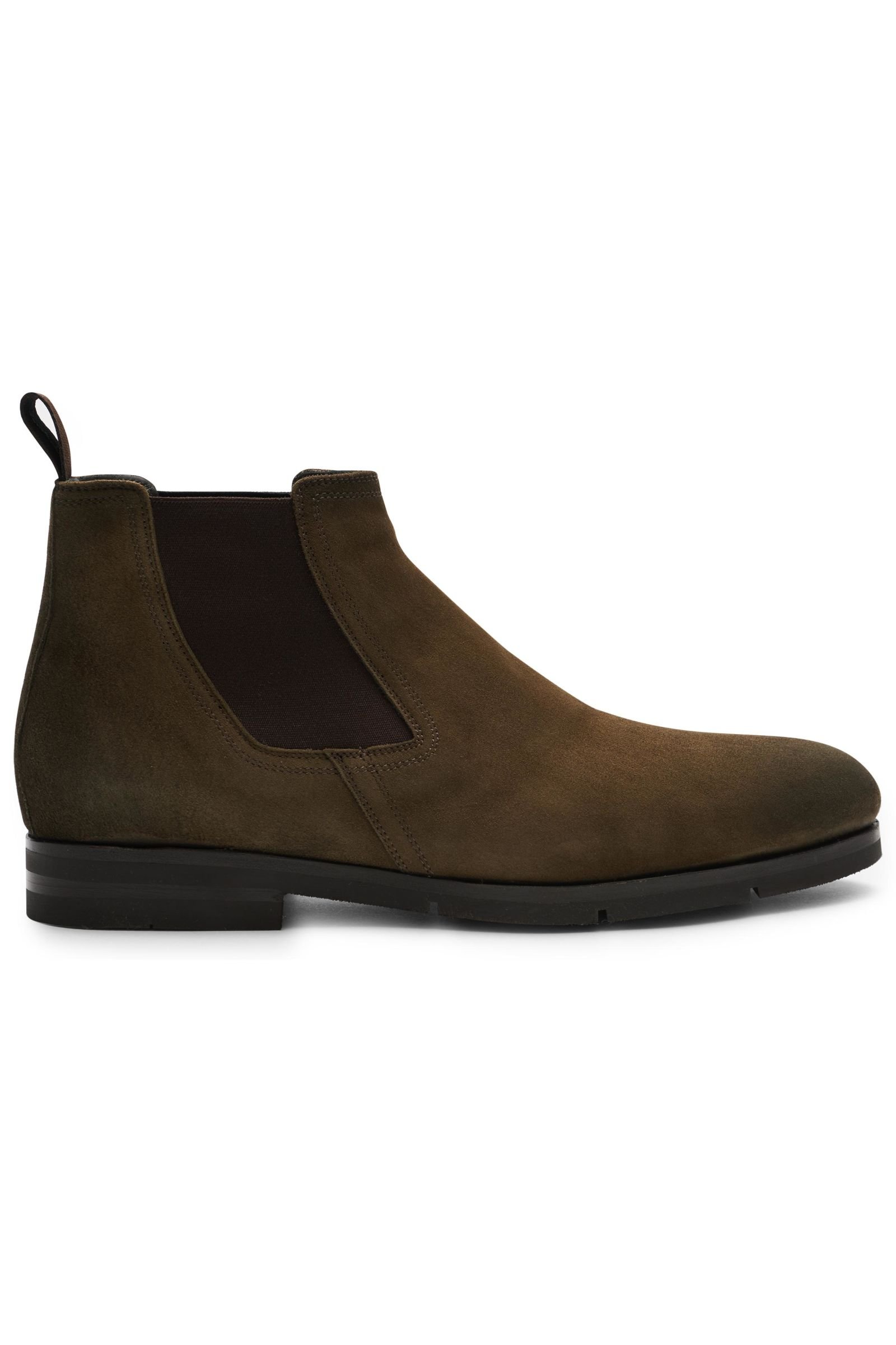 olive chelsea boots