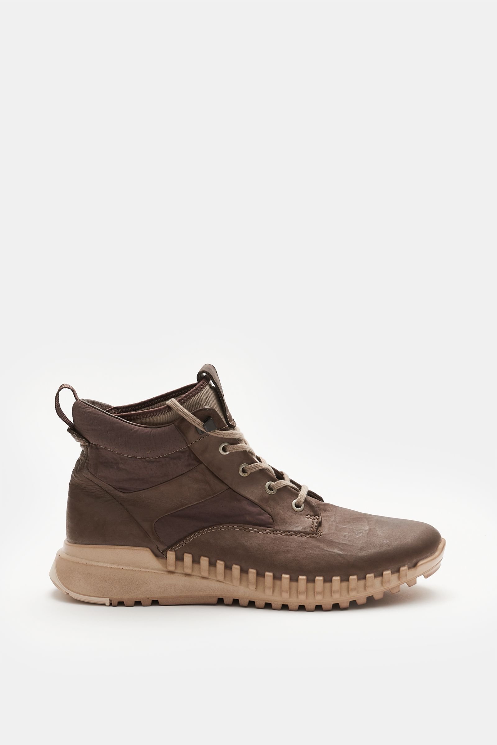 Lace-up boots 'Garment dyed Leather Exostrike Boot with Dyneema' grey-brown