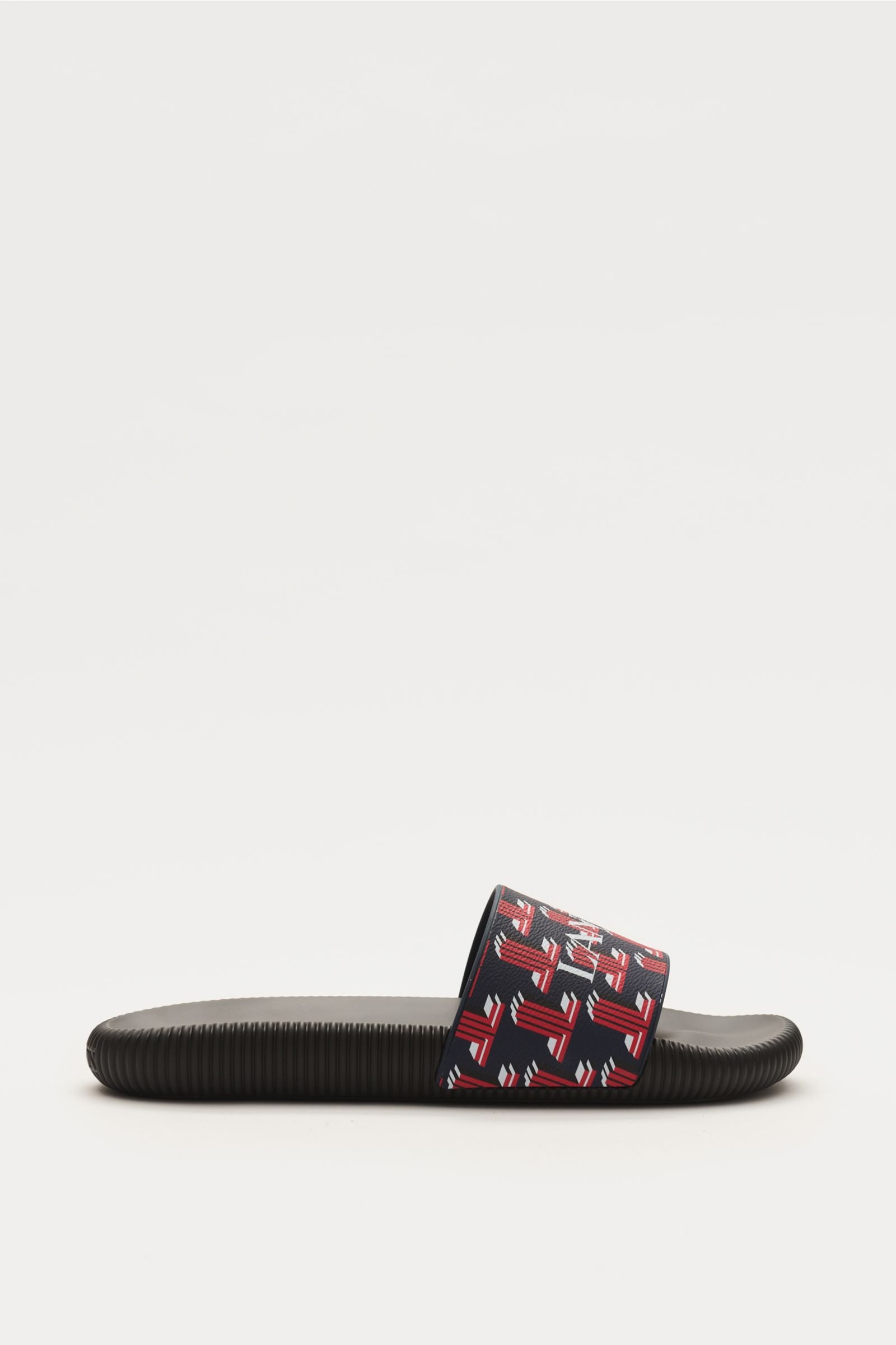 Slip-on sandal navy/red