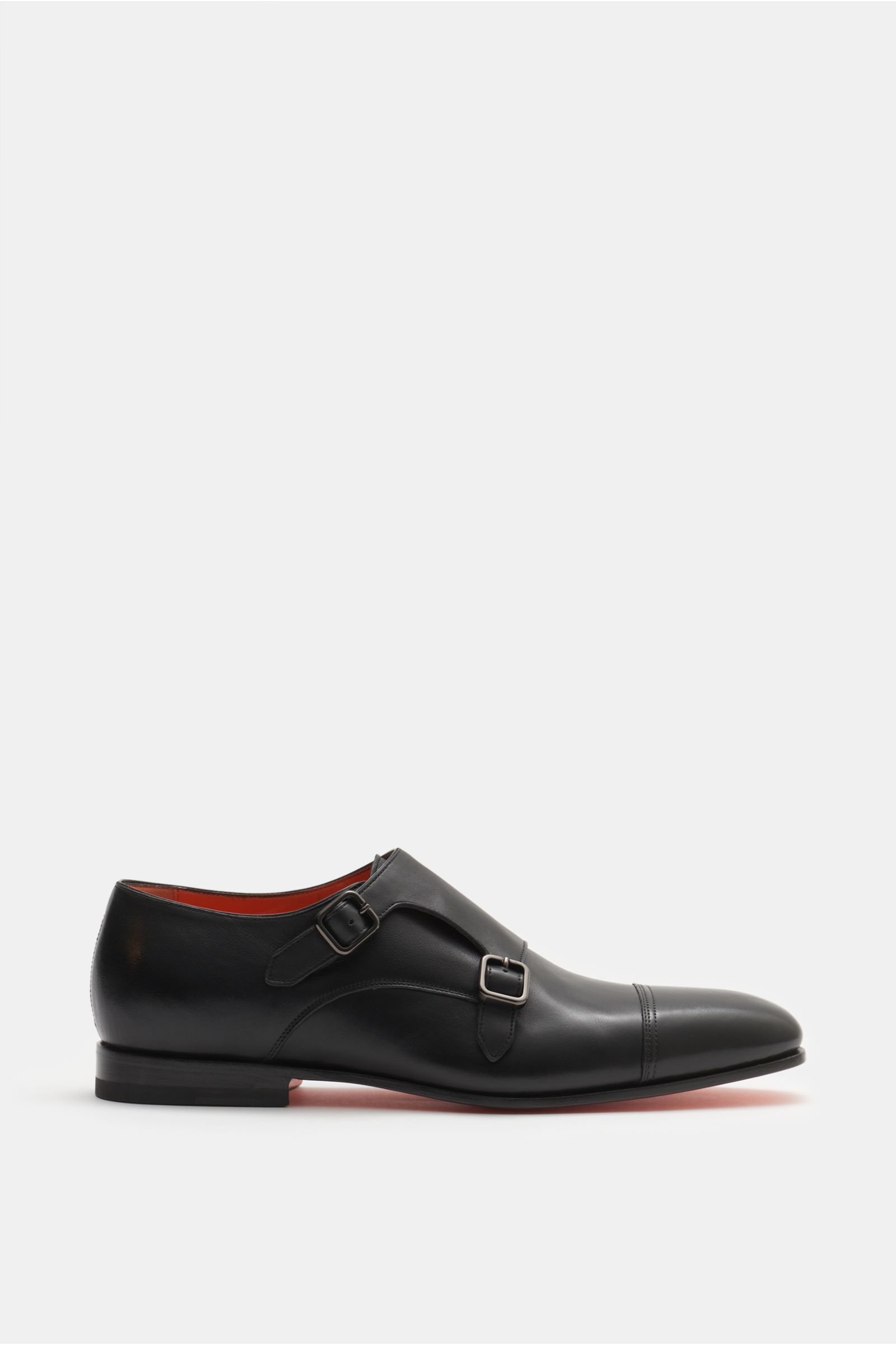 SANTONI double monk shoes black | BRAUN Hamburg