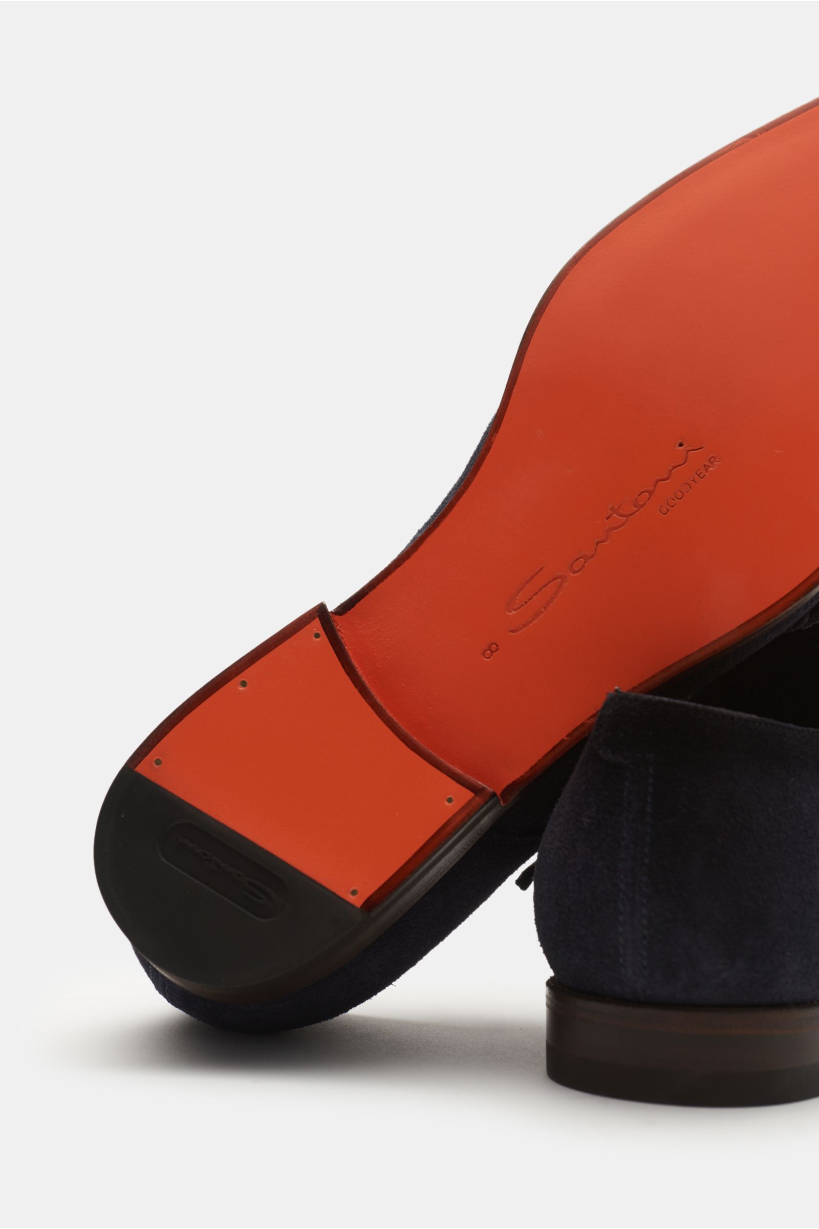 SANTONI double monk shoes navy BRAUN Hamburg