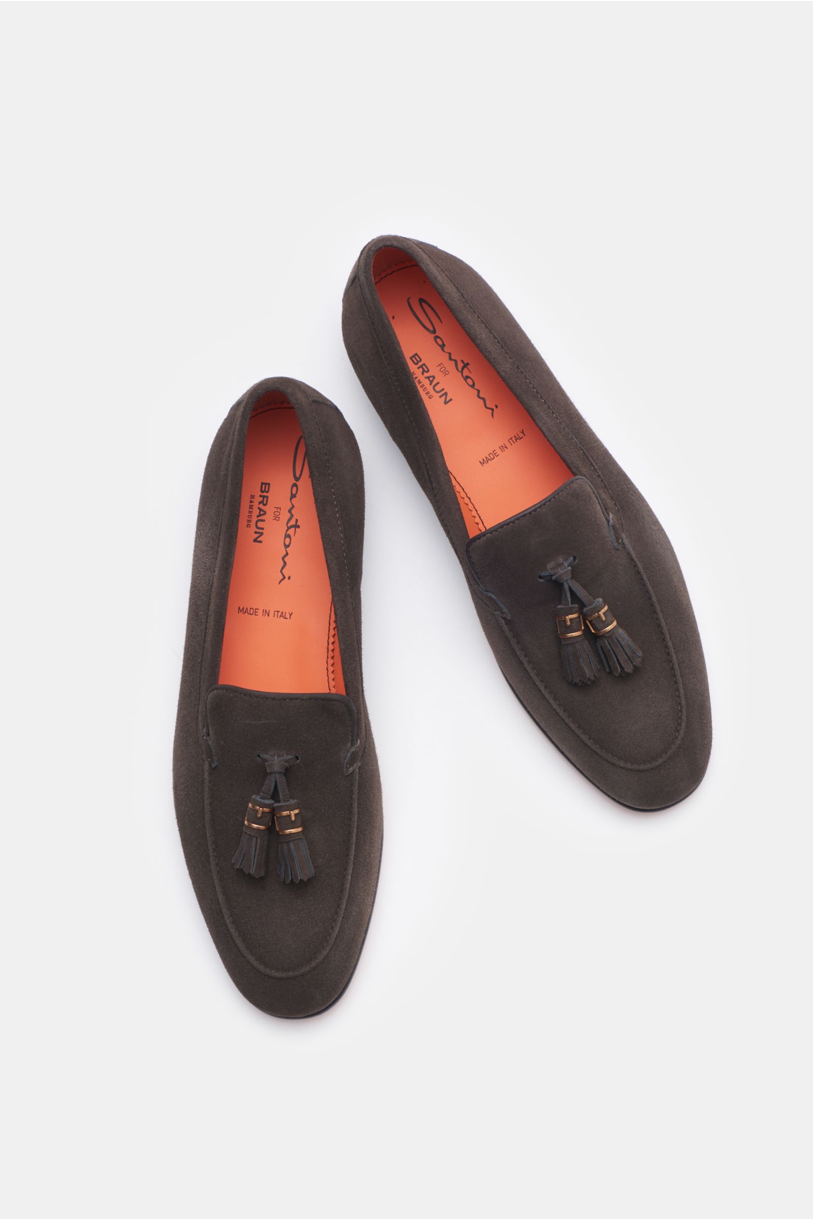 SANTONI tassel loafers dark brown BRAUN Hamburg