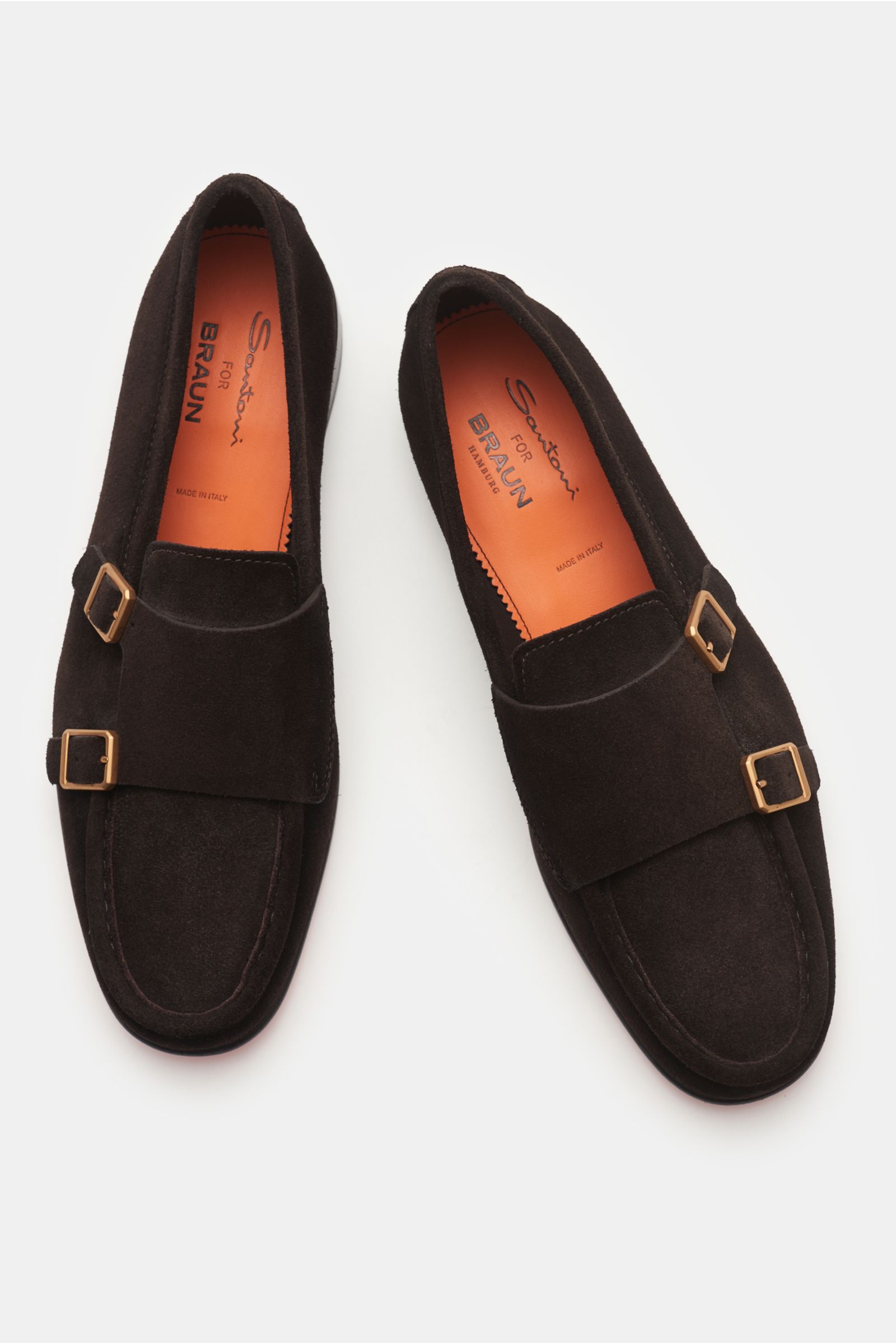 Santoni Doppelmonk dunkelbraun