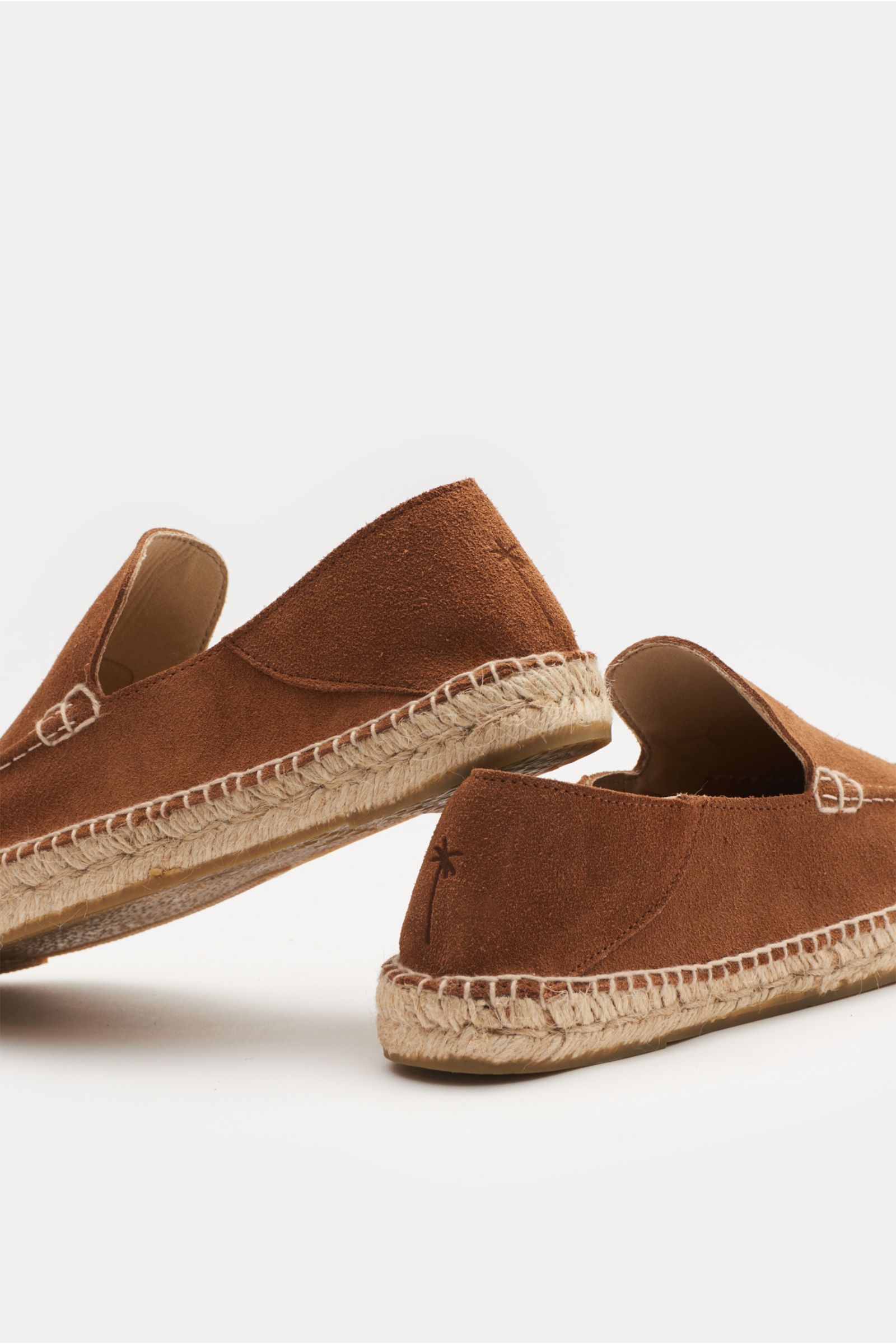 Manebí Espadrilles 'Suede Traveler Loafers' hellbraun
