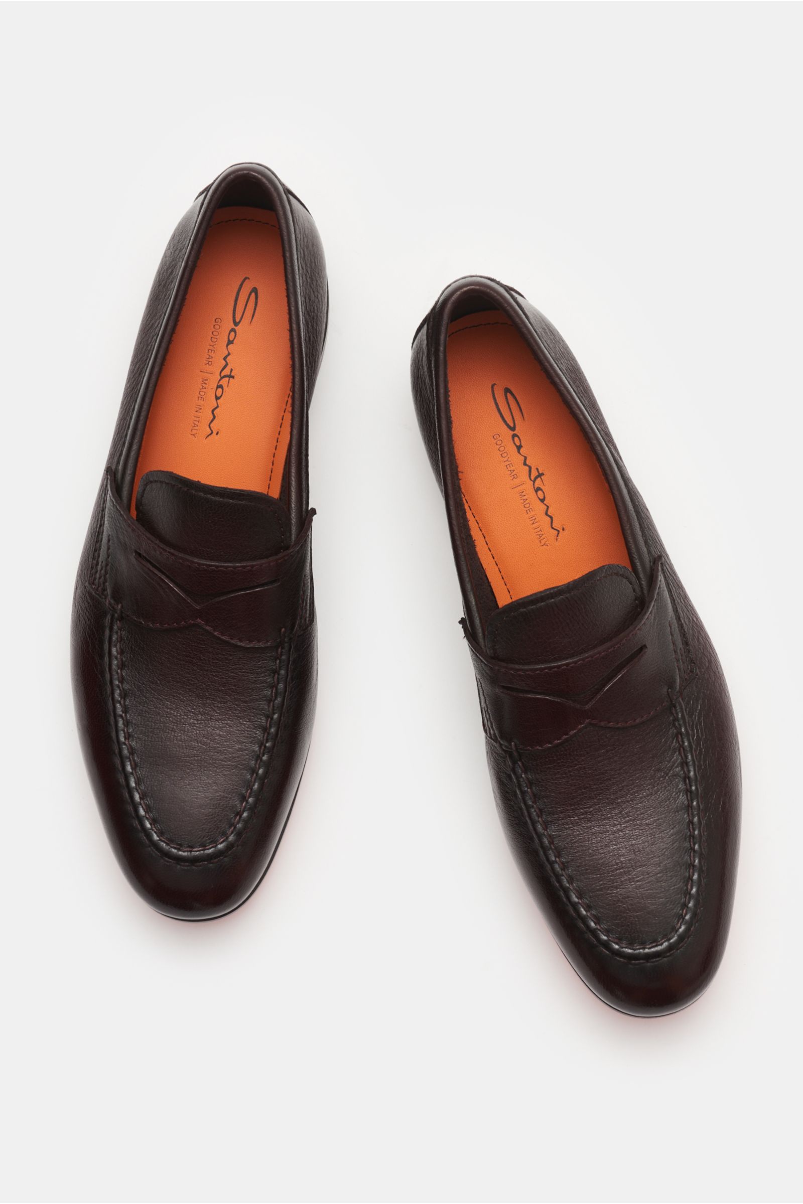 Santoni Penny Loafer bordeaux