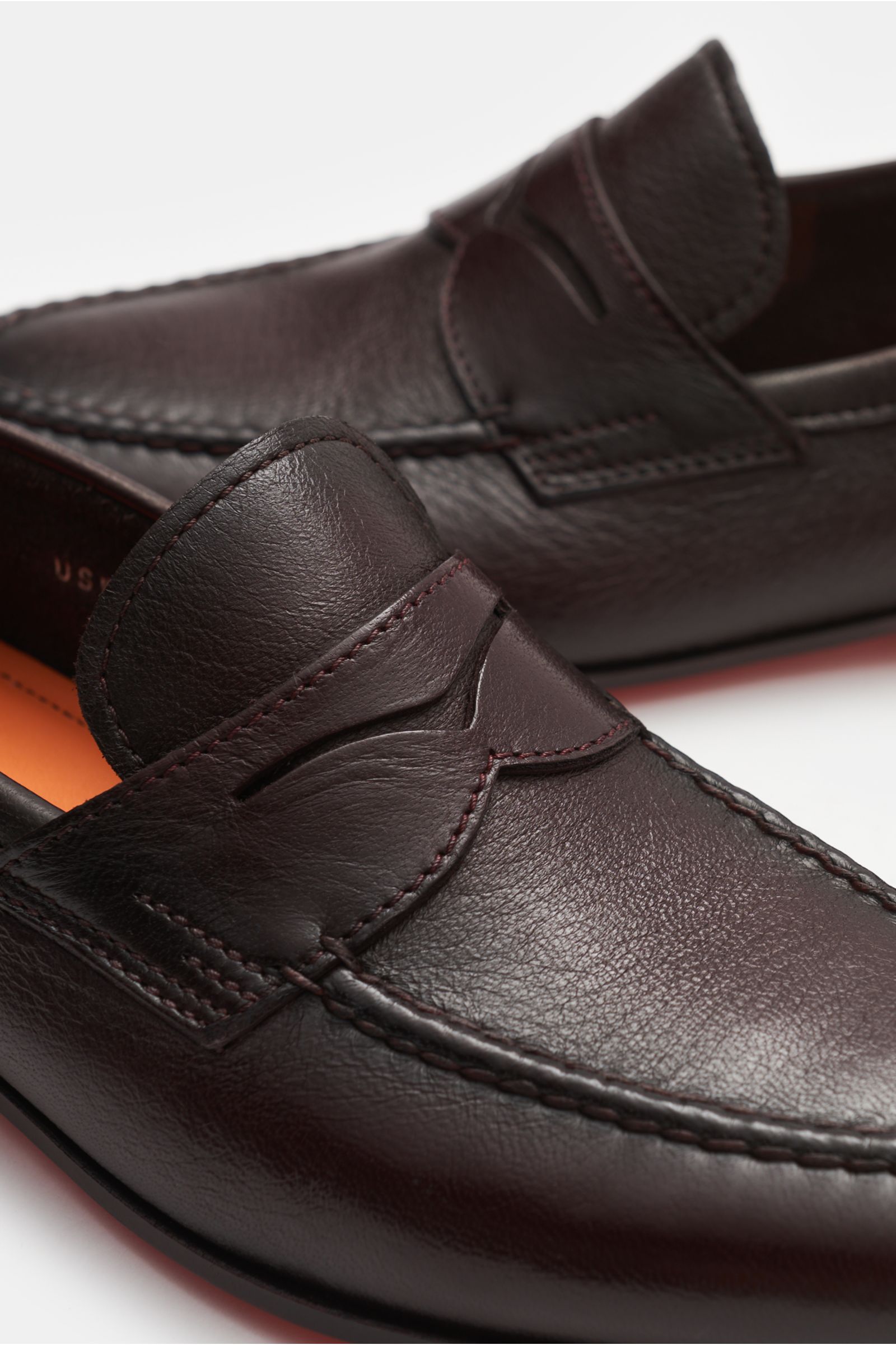 Santoni Penny Loafer bordeaux