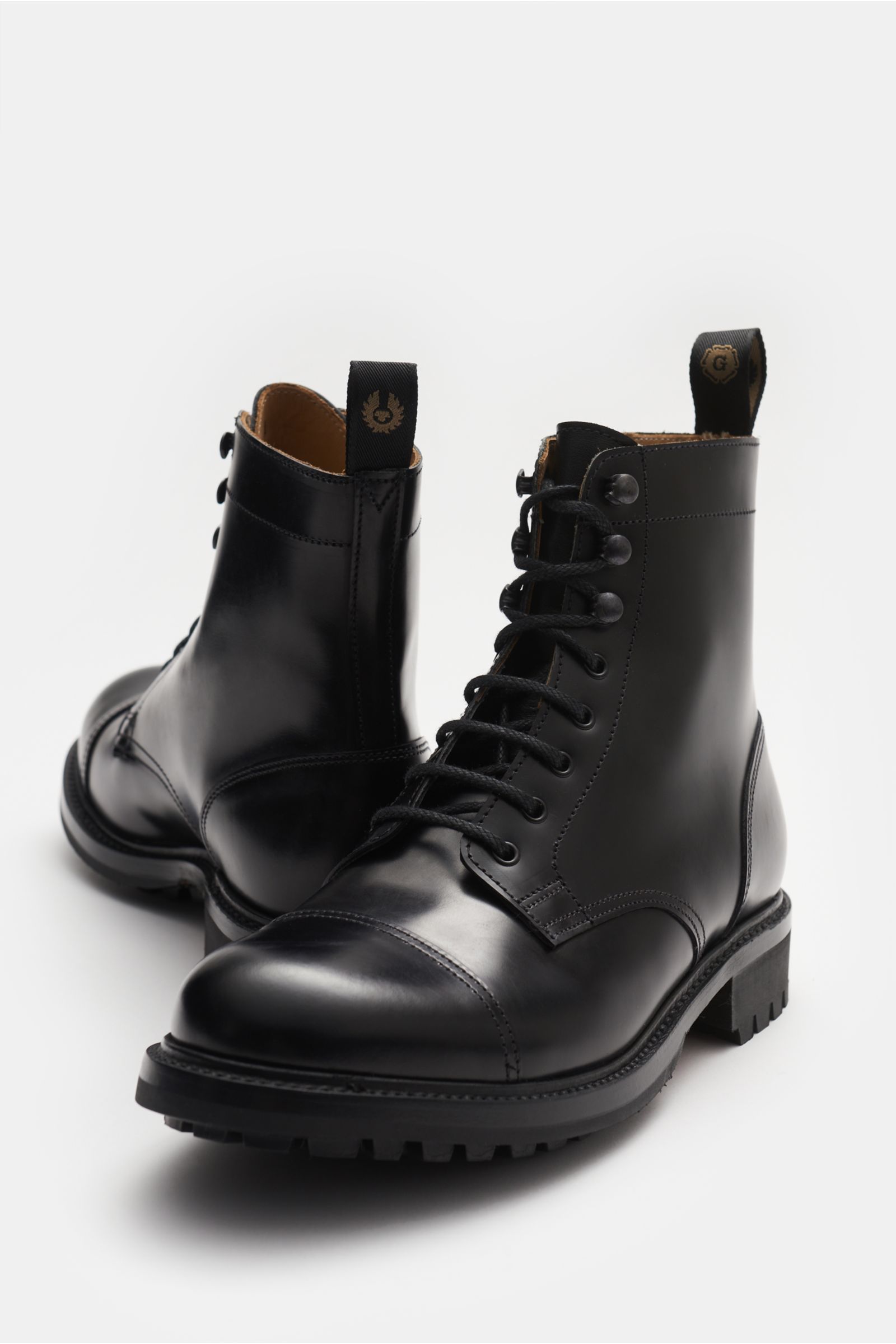 BELSTAFF lace up boots Service Boot black BRAUN Hamburg