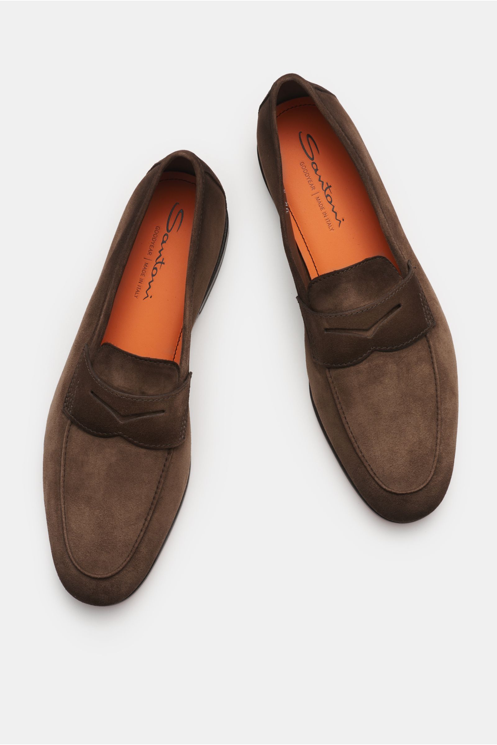 Santoni Penny Loafer 'Carlos' braun