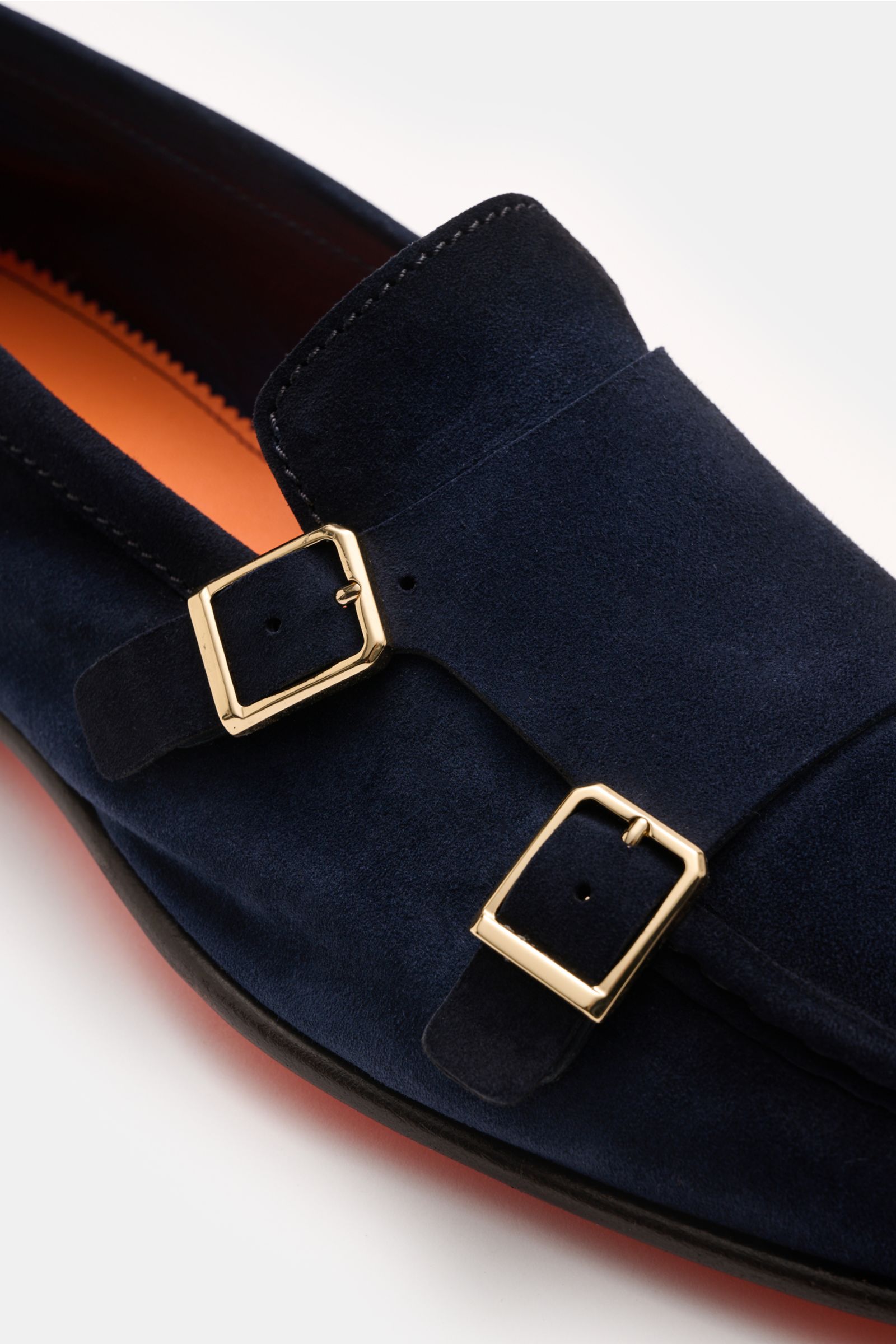Santoni Double monk shoes navy
