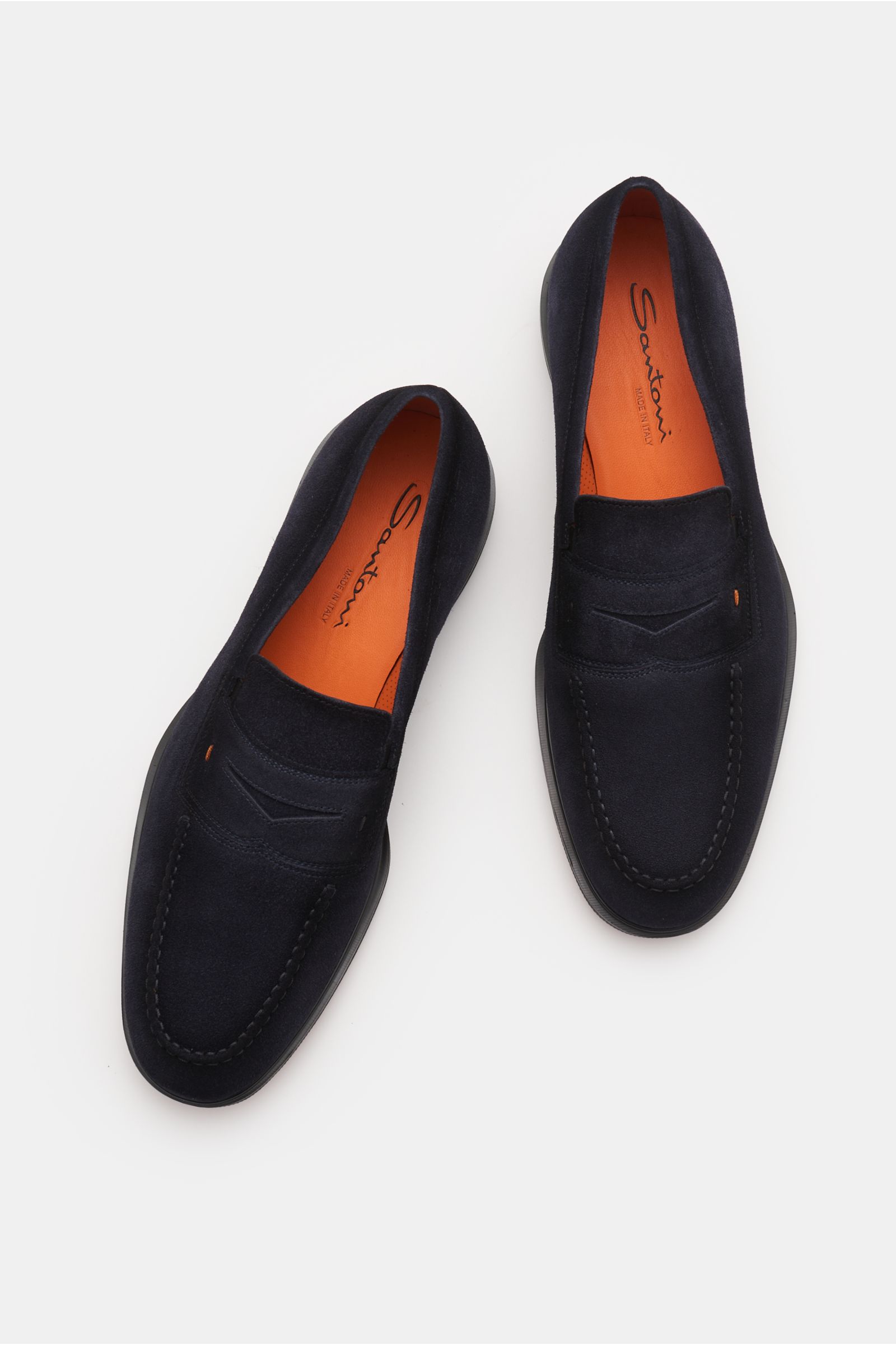 Santoni Penny Loafer navy