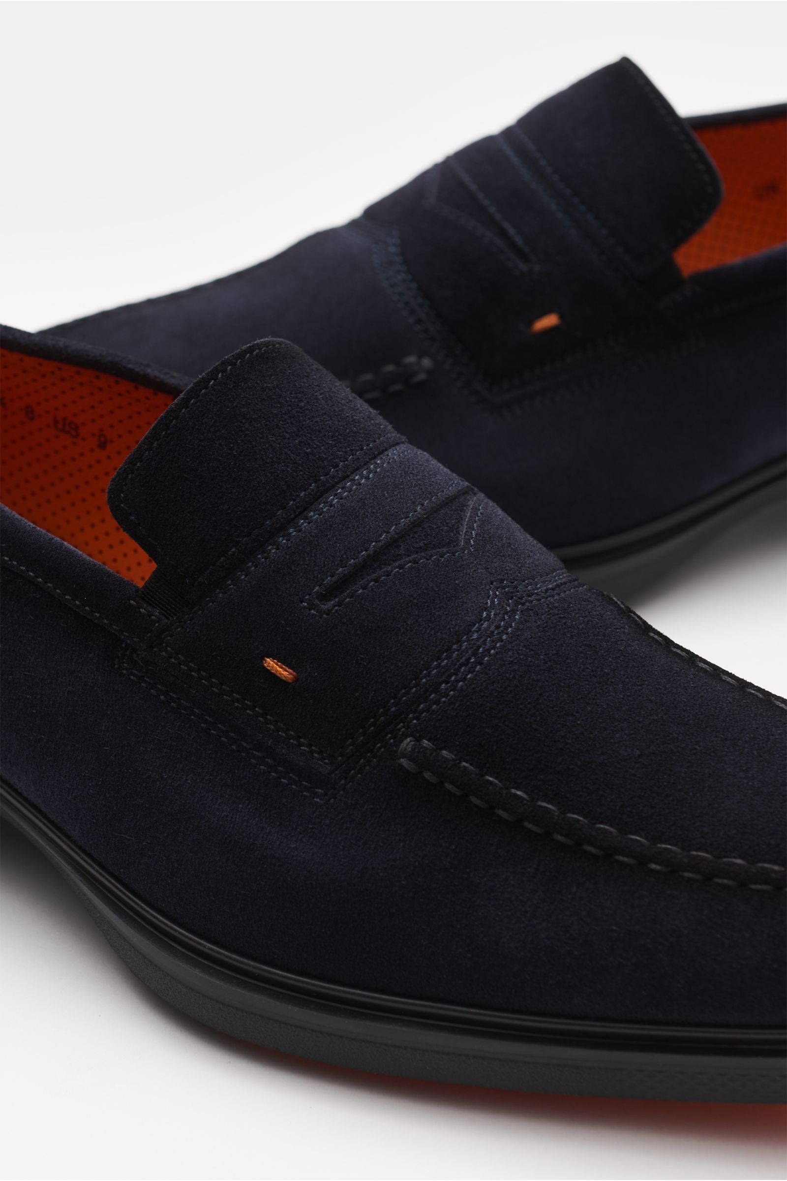 Santoni Penny Loafer navy