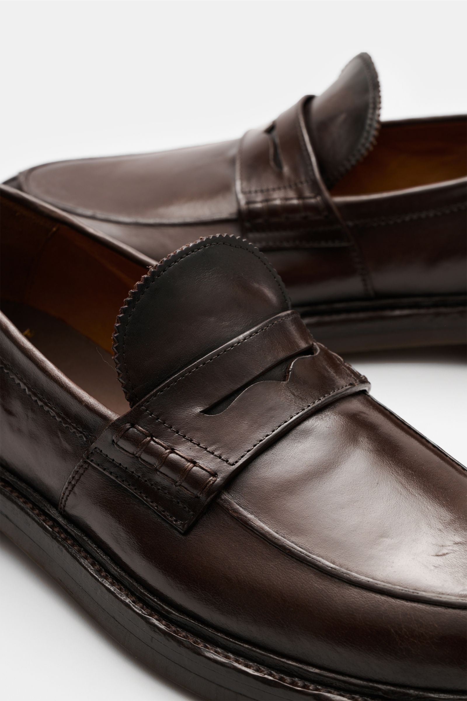 Officine Creative Penny Loafer 'Sax Flexi 001' dunkelbraun