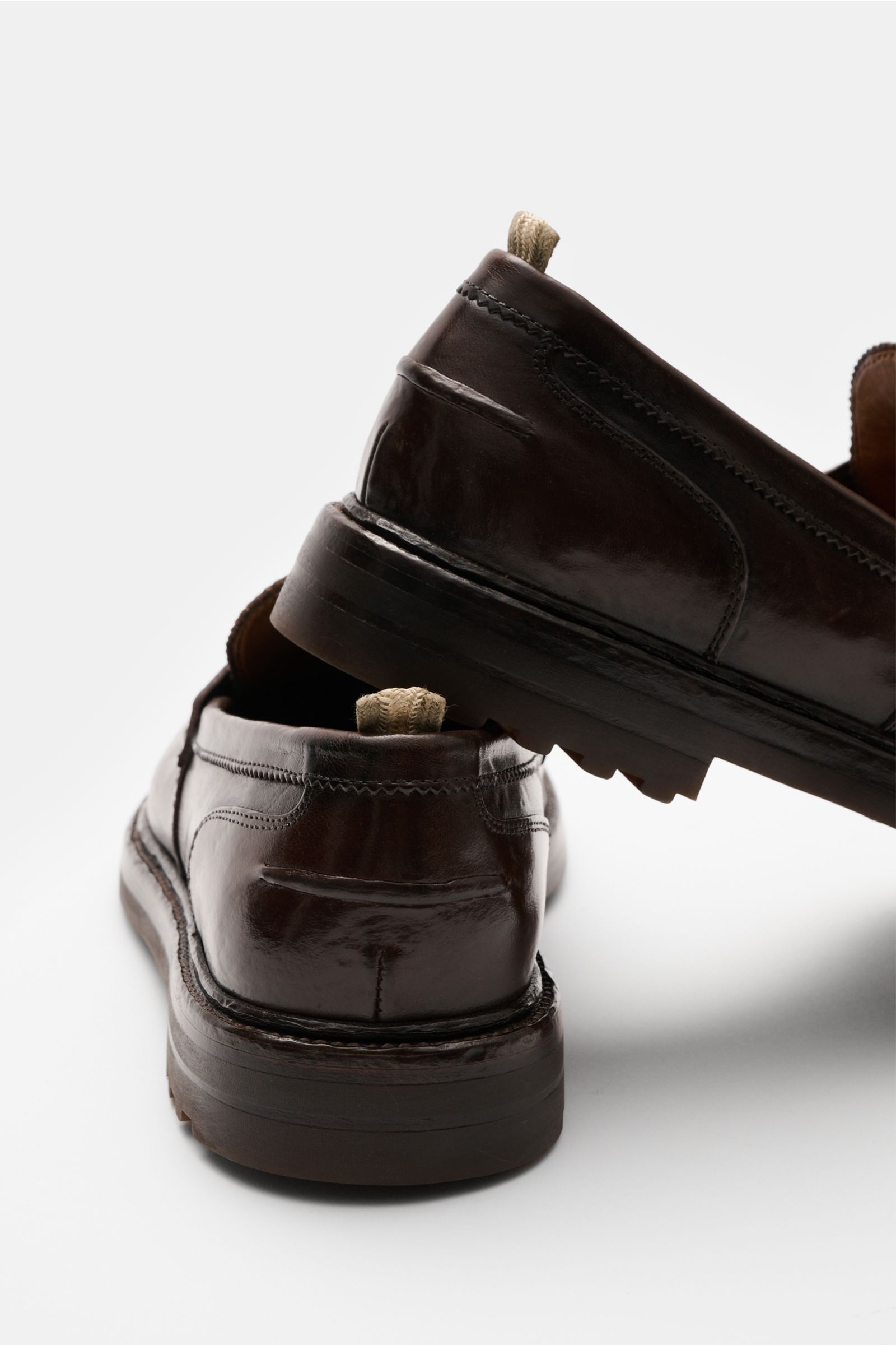 Officine Creative Penny Loafer 'Sax Flexi 001' dunkelbraun