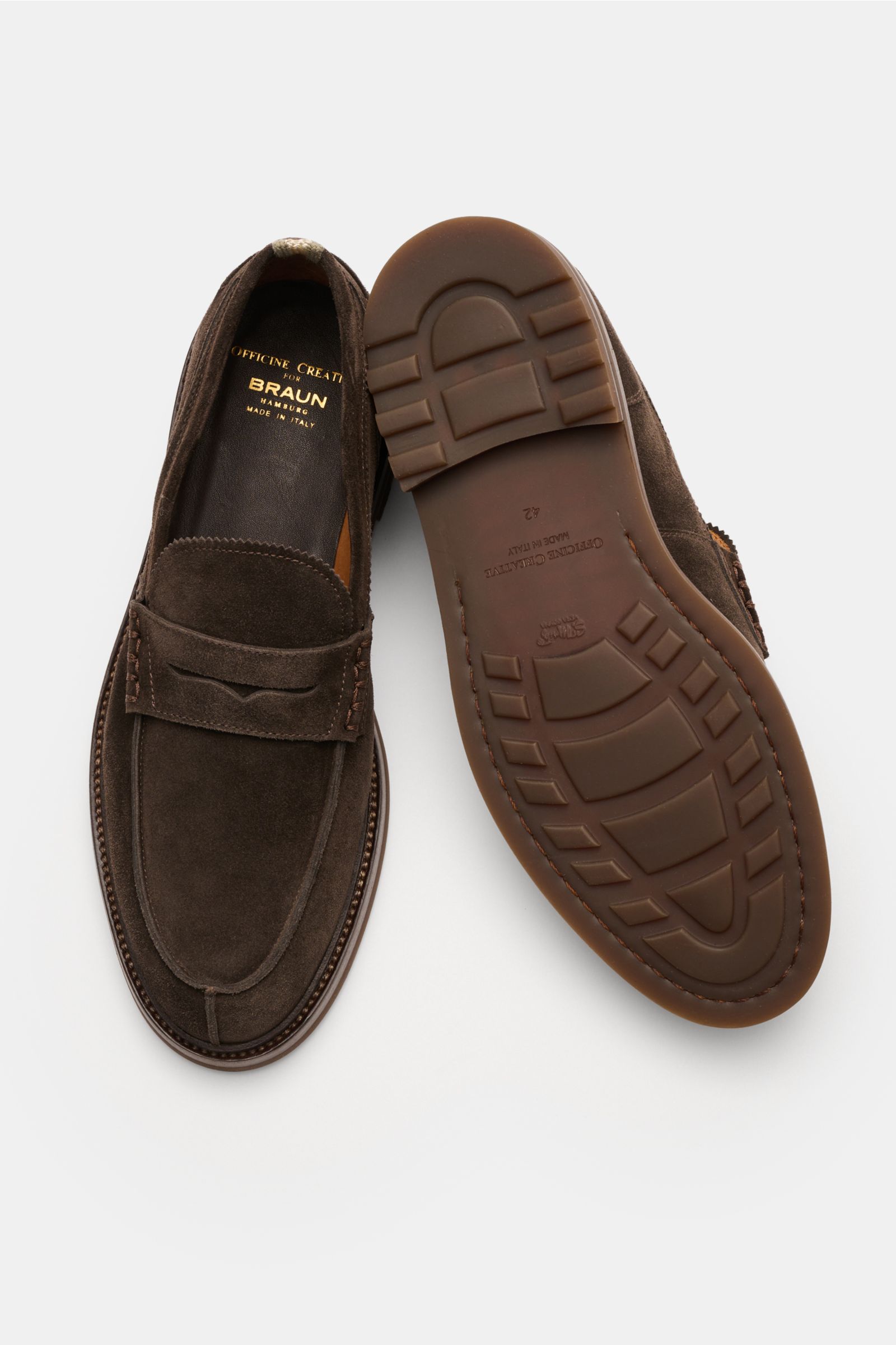Officine Creative Penny Loafer 'Sax Flexi 001' dunkelbraun