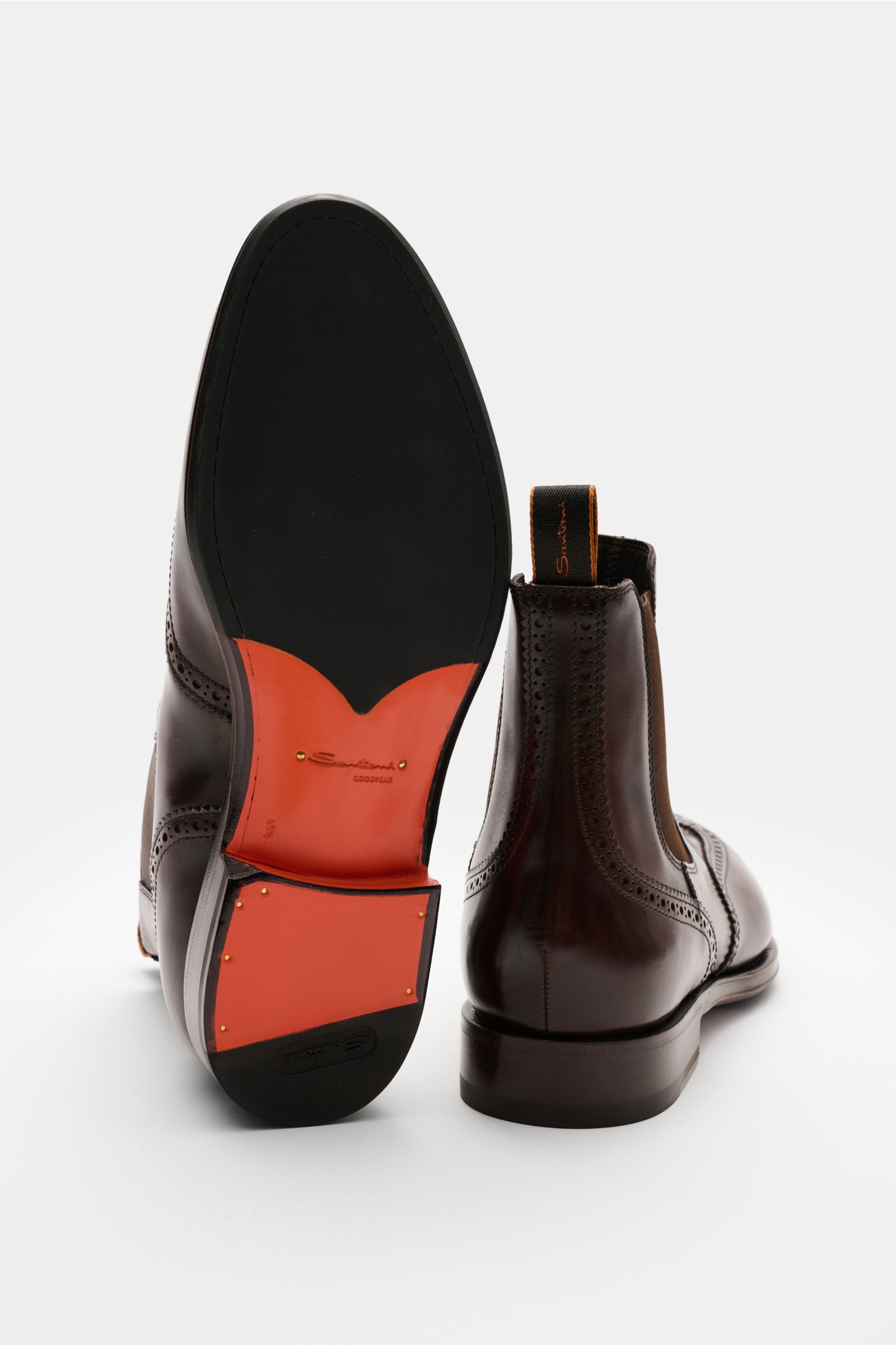 Santoni Chelsea Boot 'Colin' braun