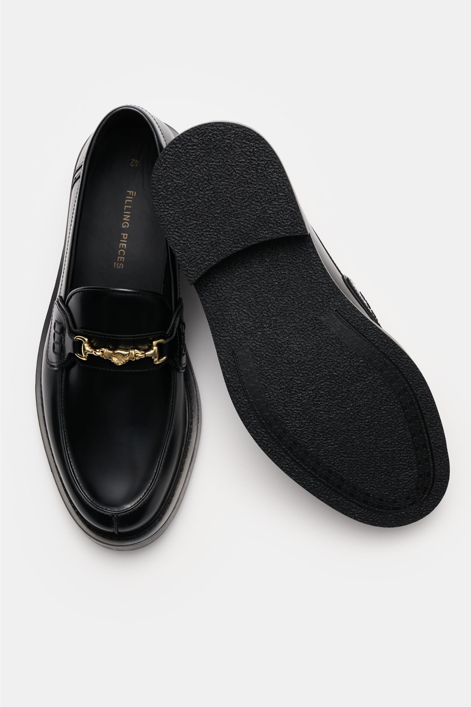 Filling Pieces Horsebit Loafer 'Polido' schwarz