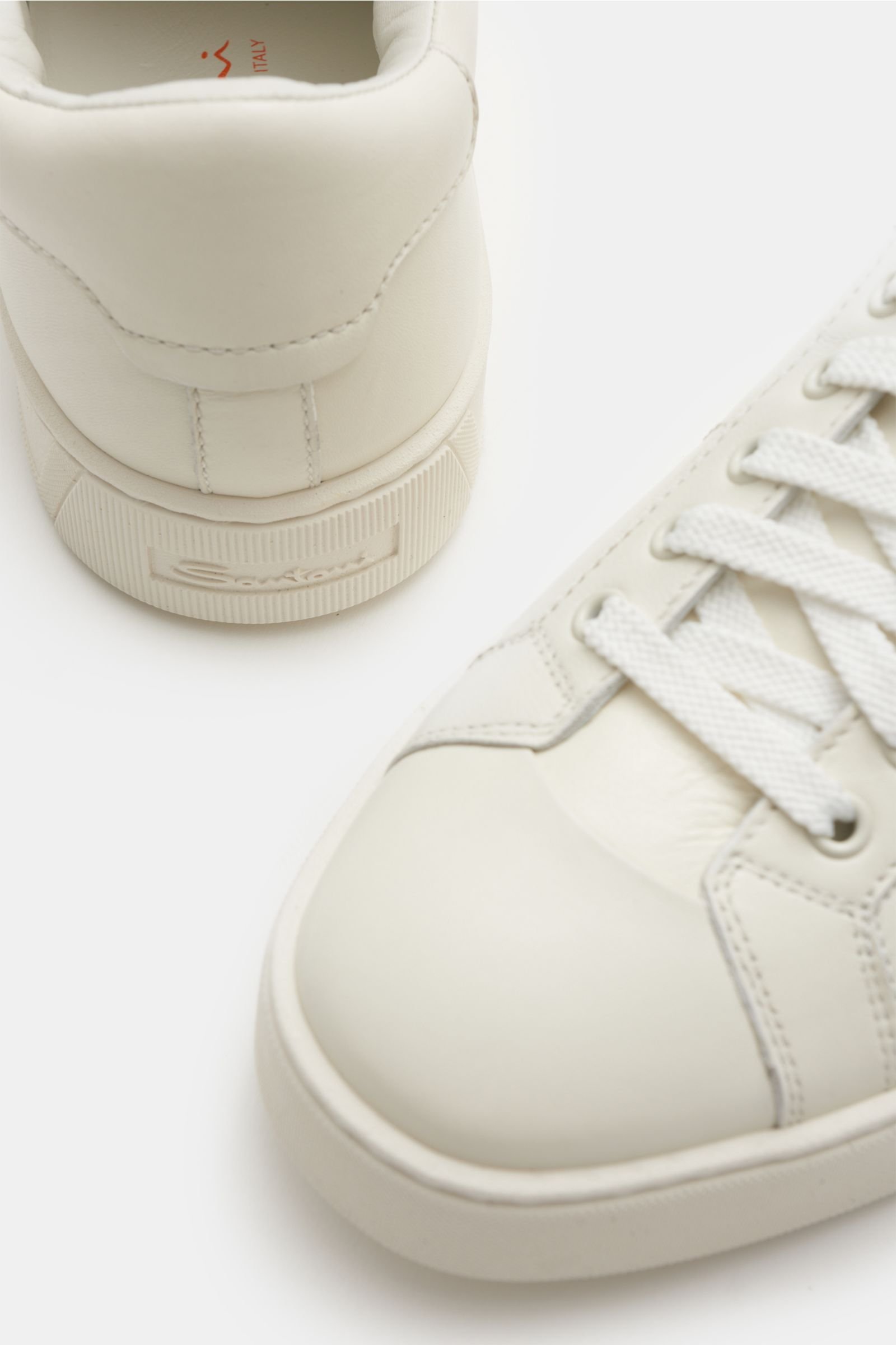 santoni white sneakers