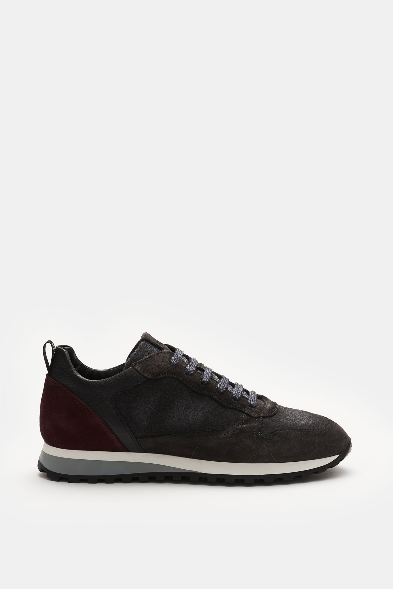Sneakers anthracite/burgundy