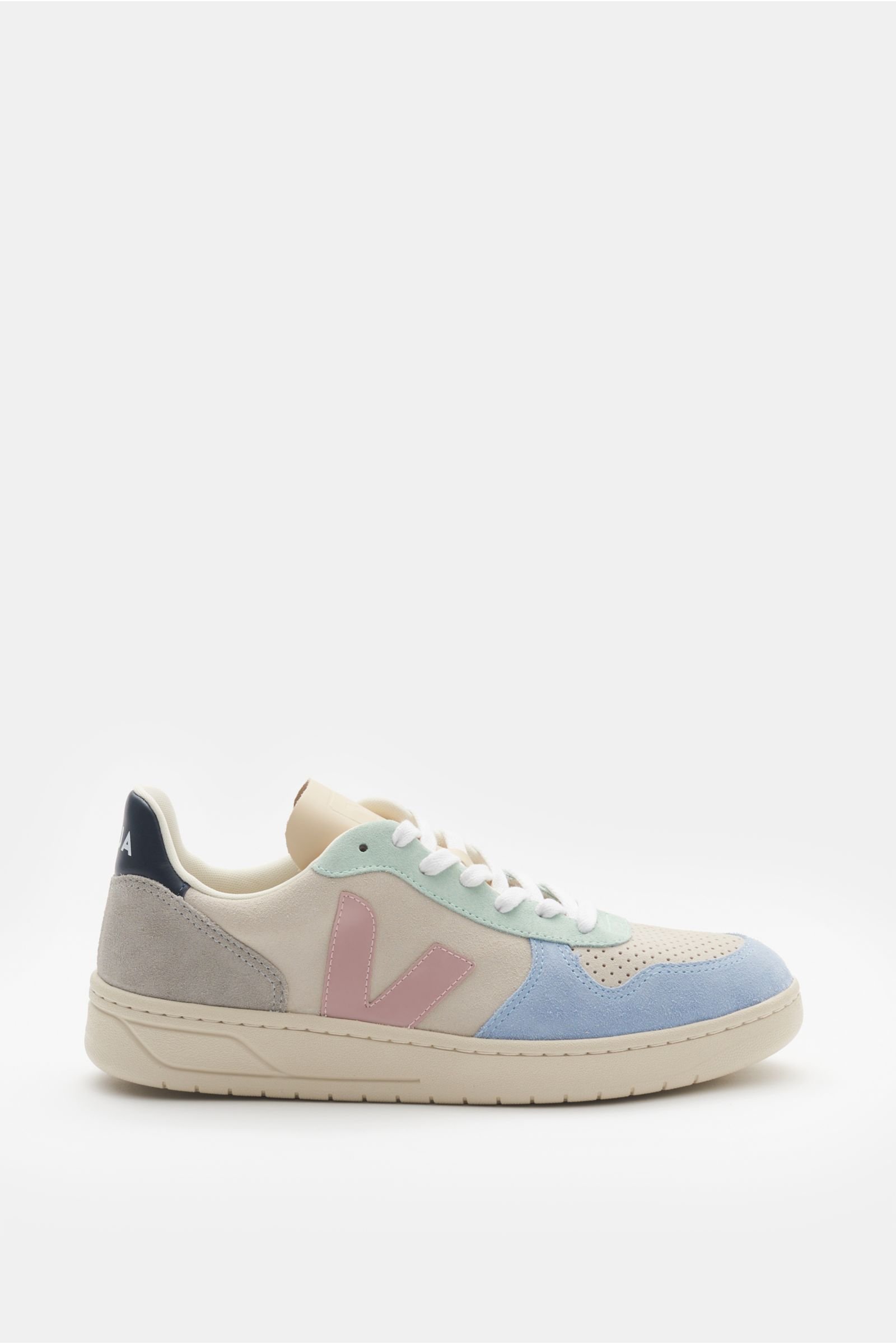 Sneakers 'V-10' beige/light blue/rose
