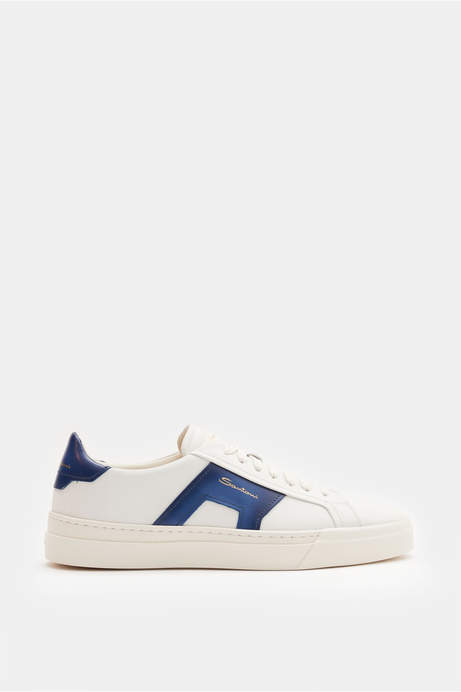 Sneakers 'Double Buckle' white/grey-blue