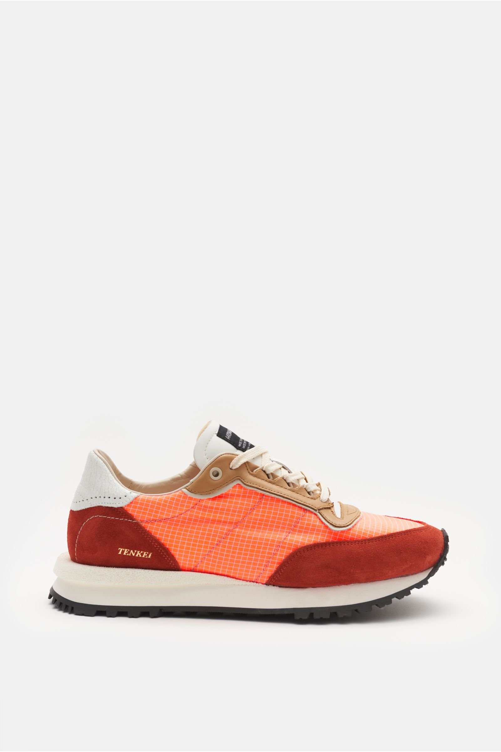 Sneakers 'Tenkei' orange/rust brown/beige patterned