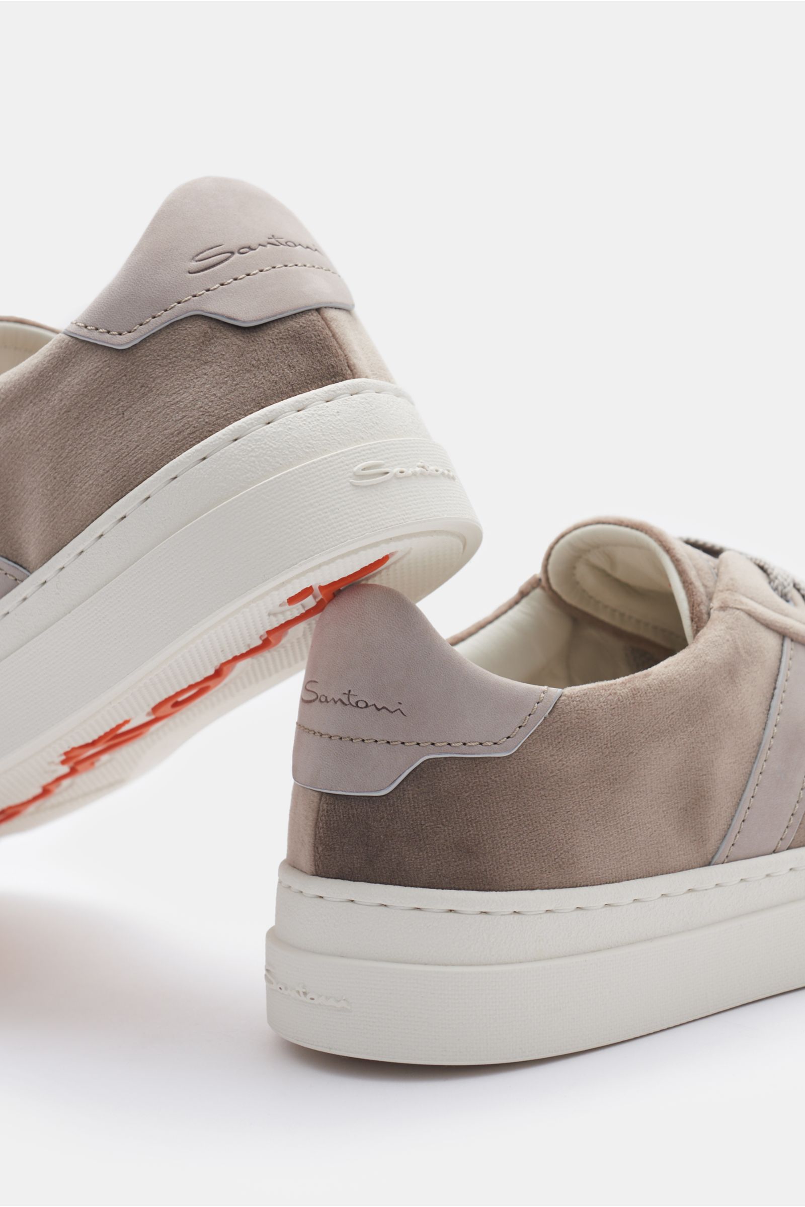 Santoni Sneakers 'Double Buckle' grey-brown Santoni Sneakers 'Double Buckle' grey-brown