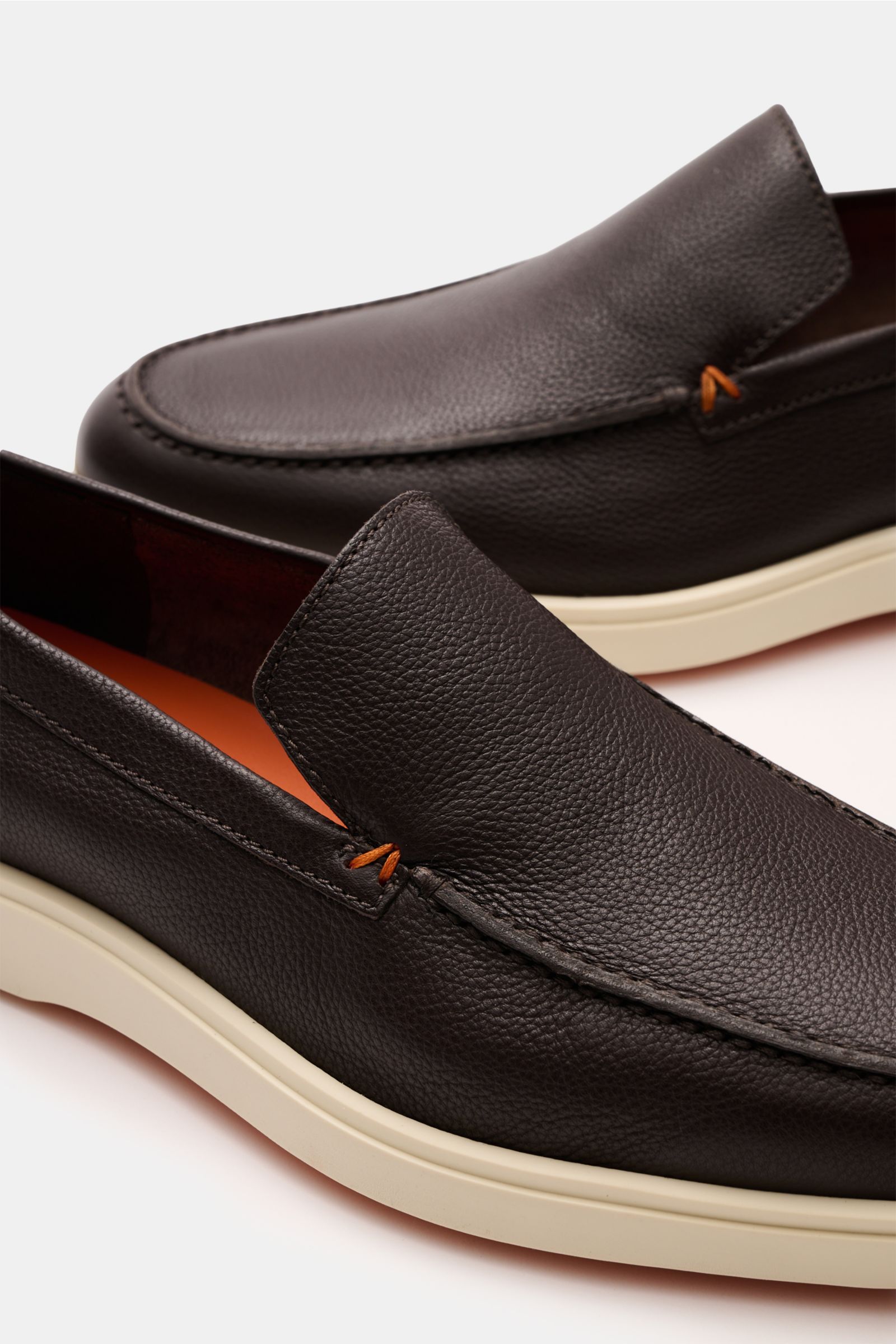 Santoni Loafer dunkelbraun
