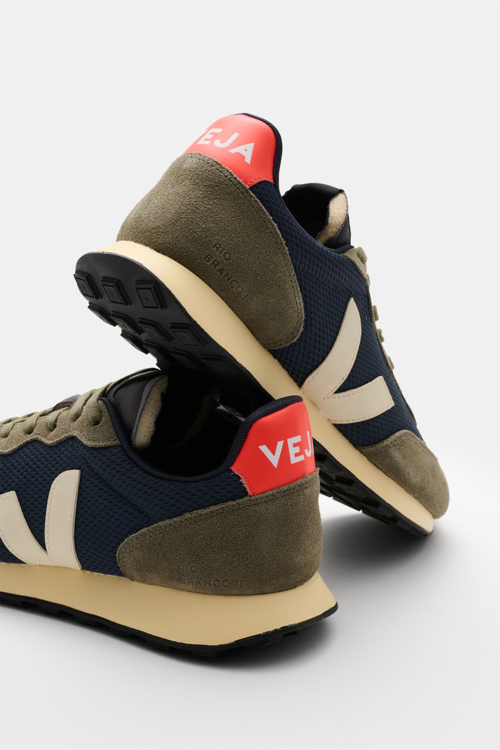 Veja Sneaker 'Rio Branco' navy/graugrün/orange