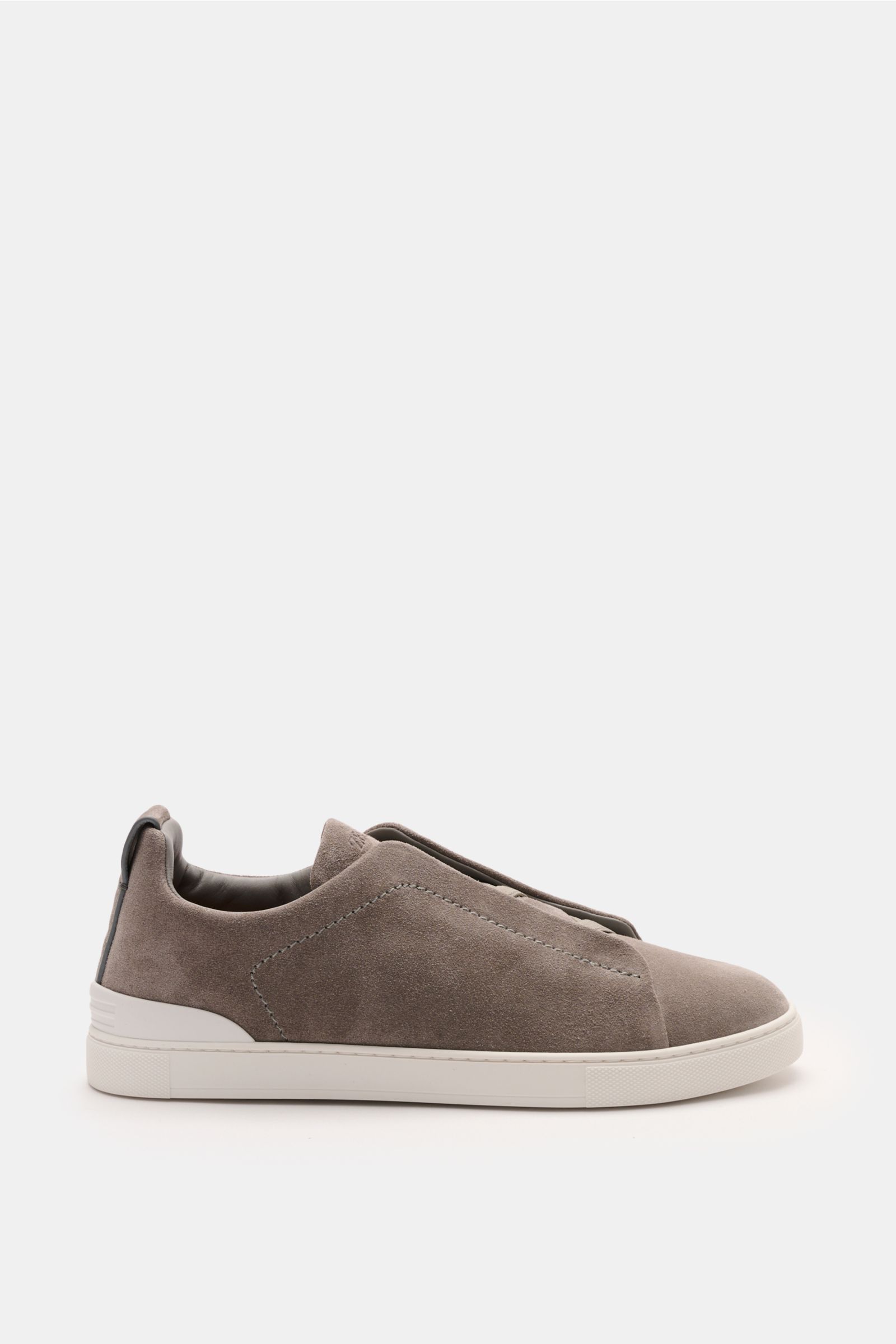 ERMENEGILDO ZEGNA slip-on sneakers 'Triple Stitch' taupe | BRAUN