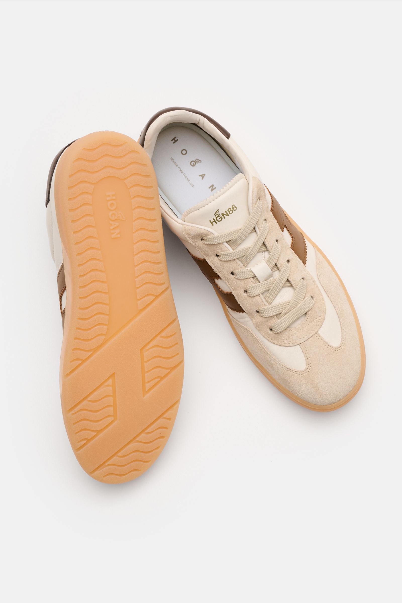 スニーカー Hogan Sneakers With Textured Sole And Secure Fit HOGAN sneakers 'Cool' sand/cream/brown | BRAUN Hamburg