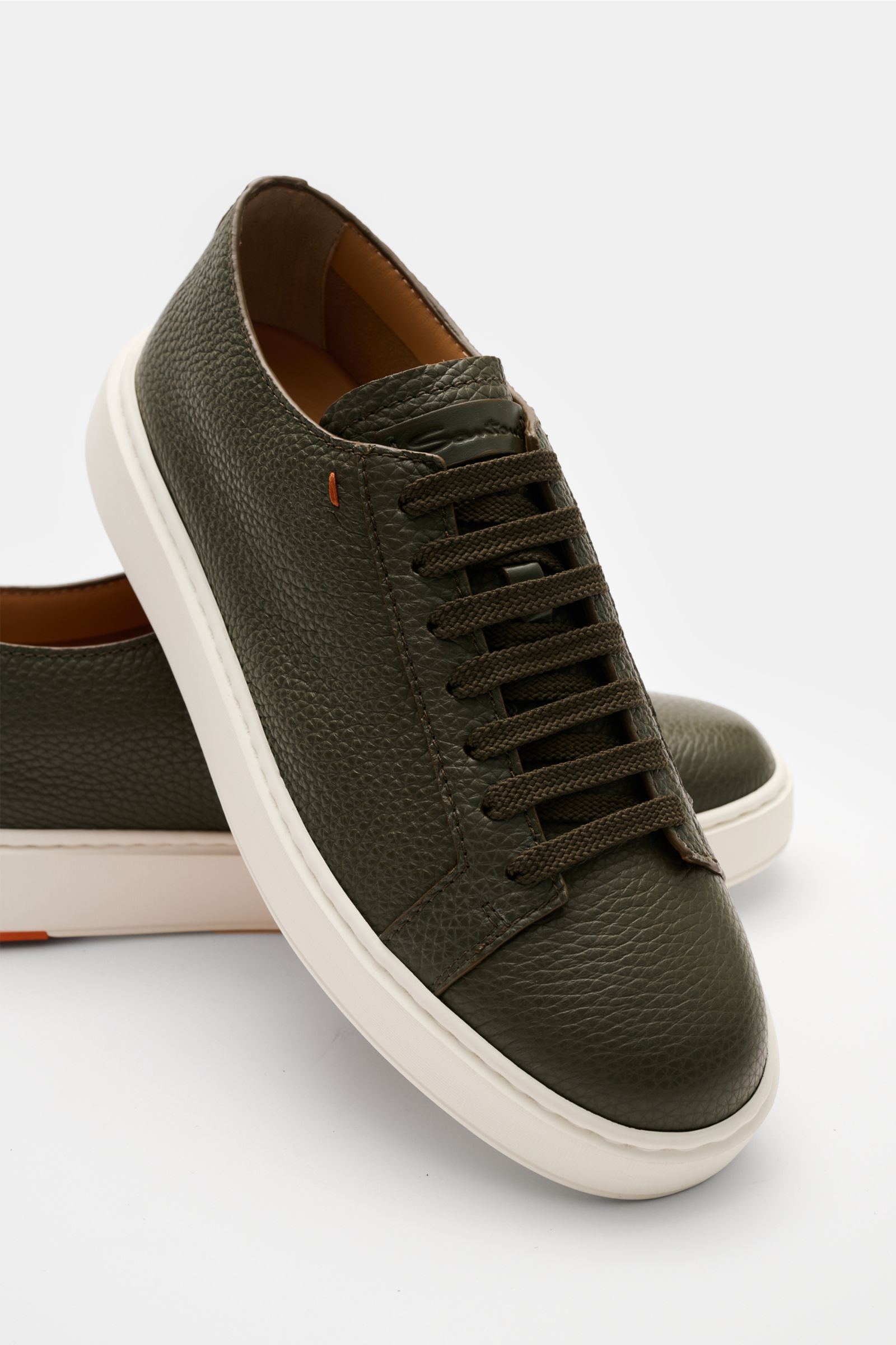 Santoni Sneaker 'Clean Icon' graugrün