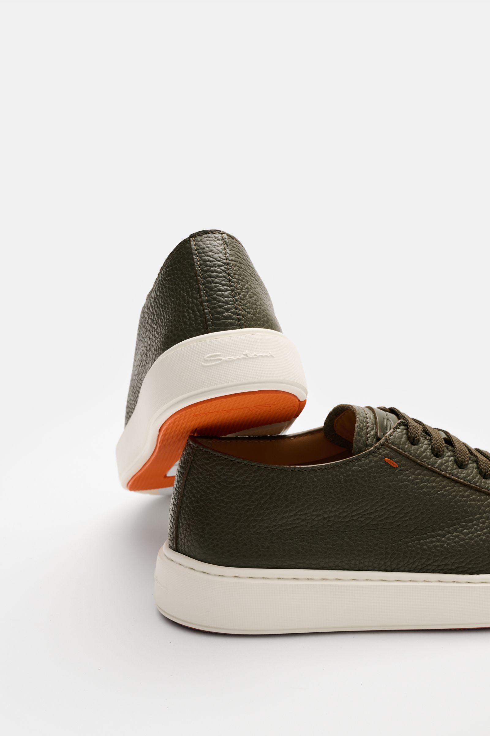 Santoni Sneaker 'Clean Icon' graugrün