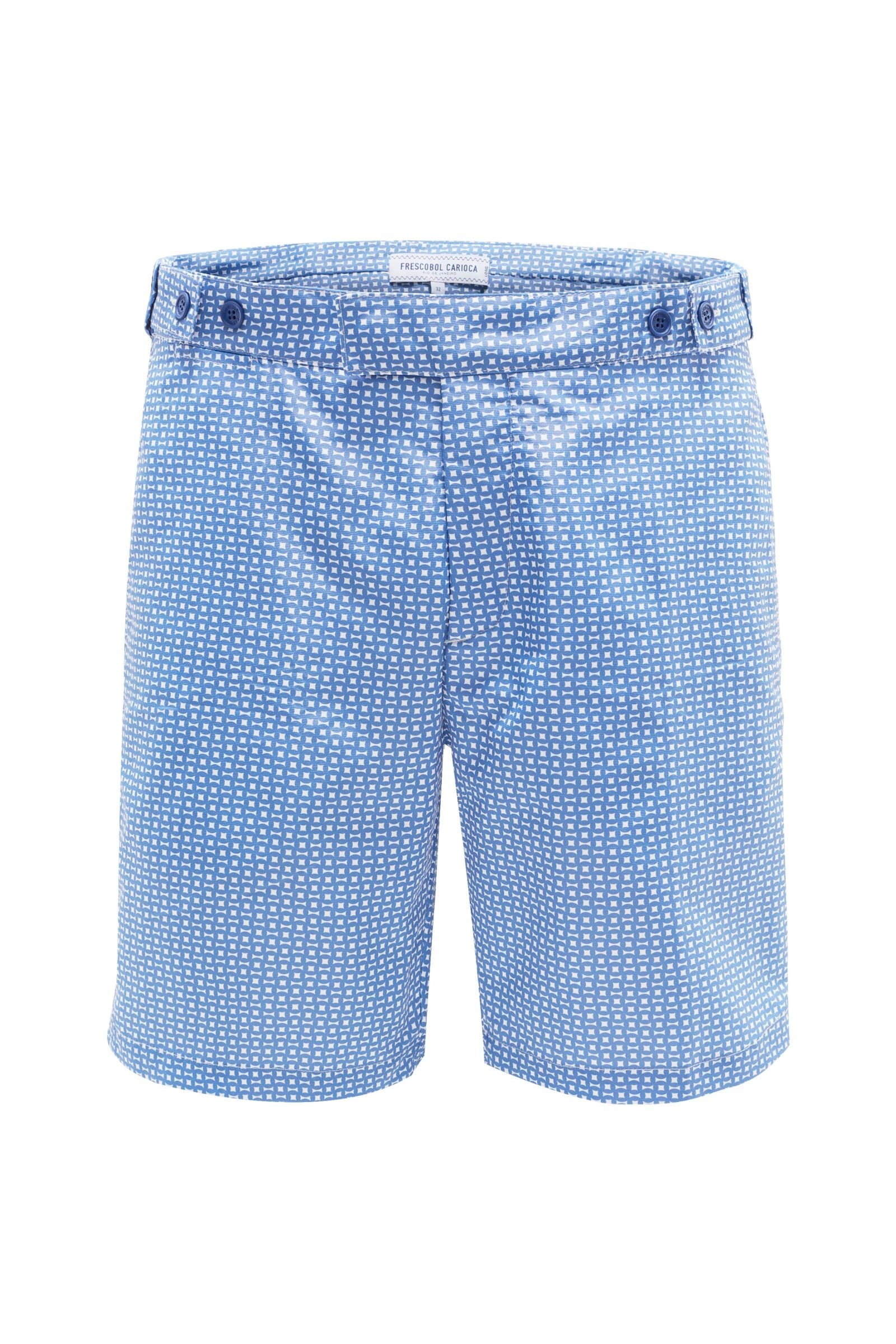 Swim shorts 'Urca Tailored' smoky blue patterned