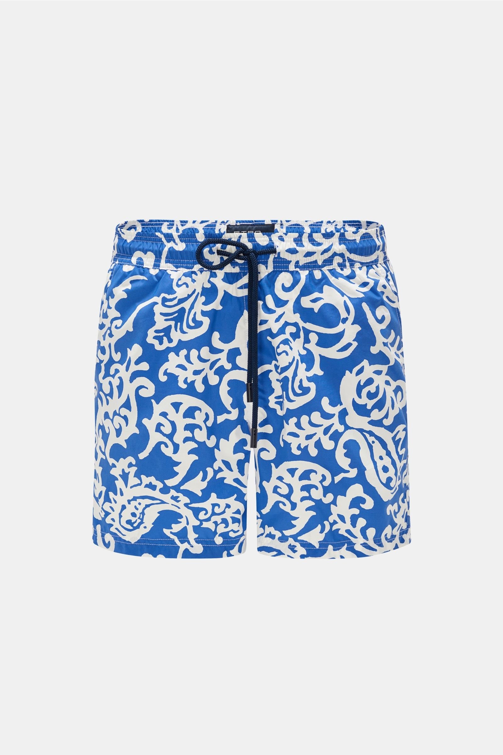 Swim shorts, blue patterned