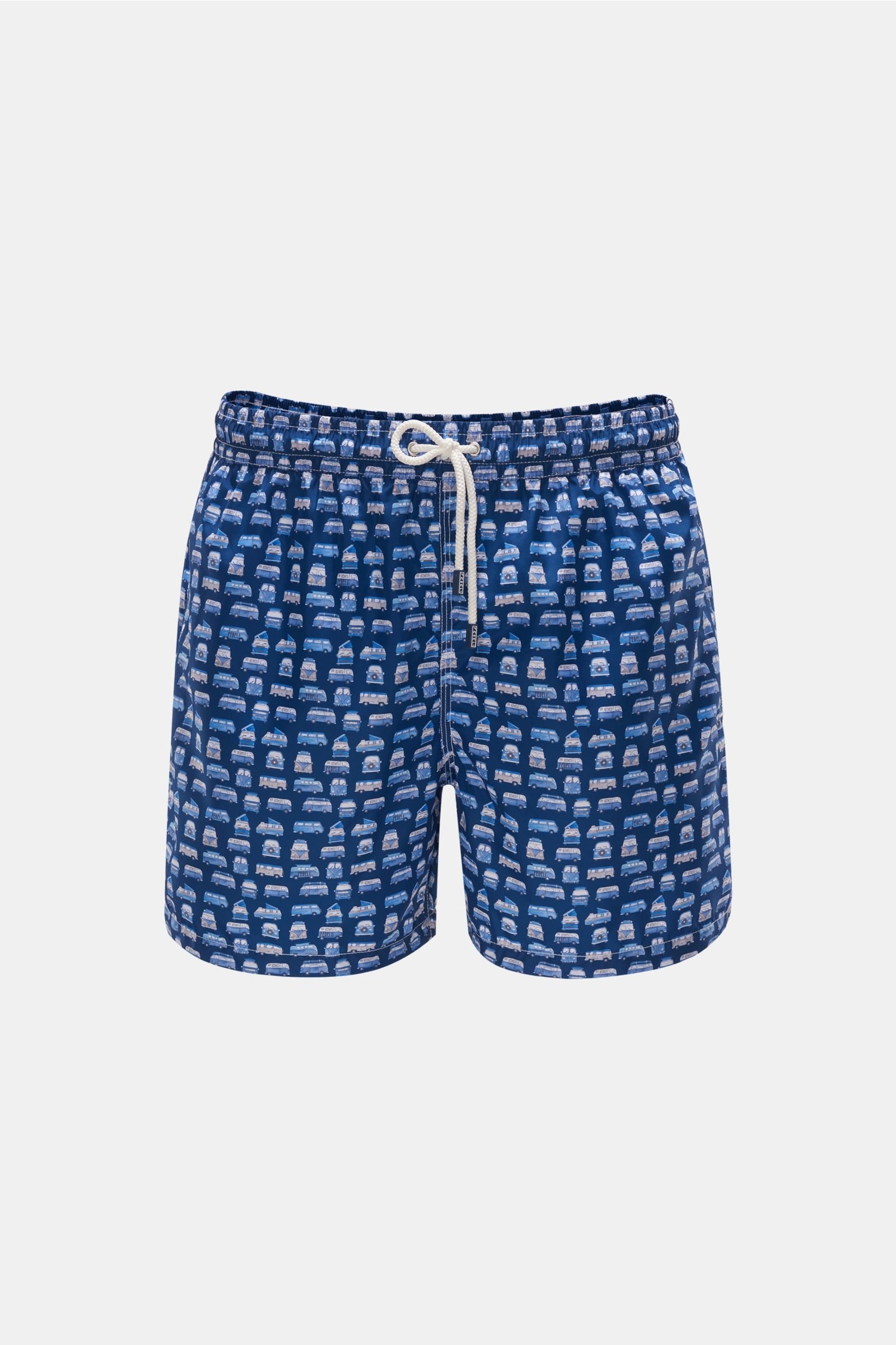 Swim shorts 'Madeira Airstop' navy/dark blue patterned