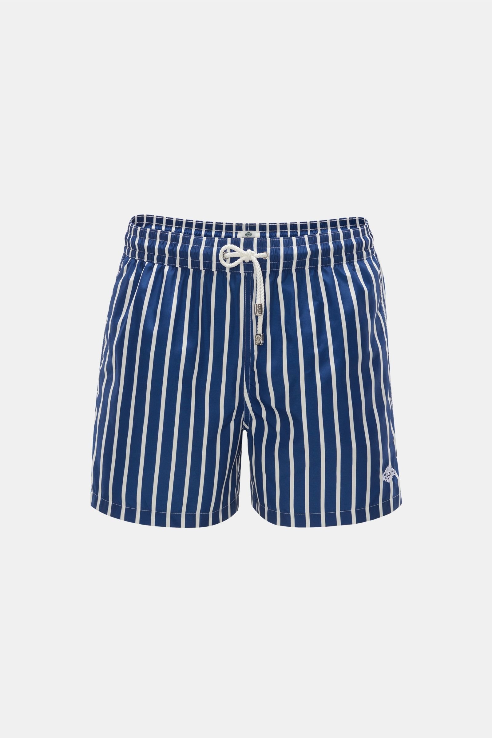 Swim shorts navy/white striped