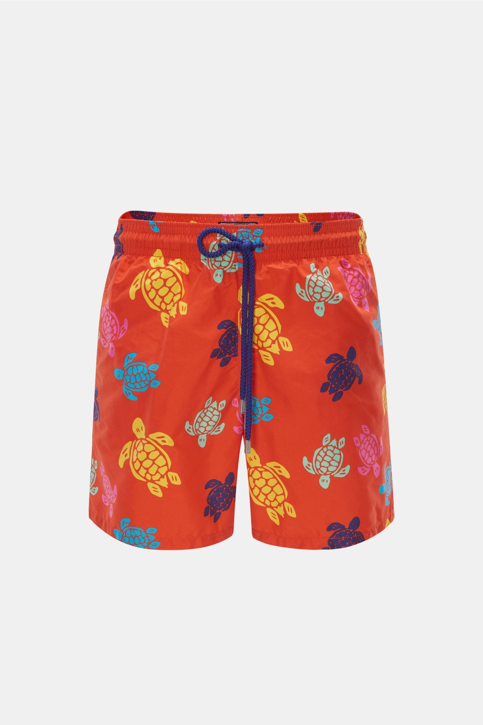 Swim shorts 'Moorea' orange patterned
